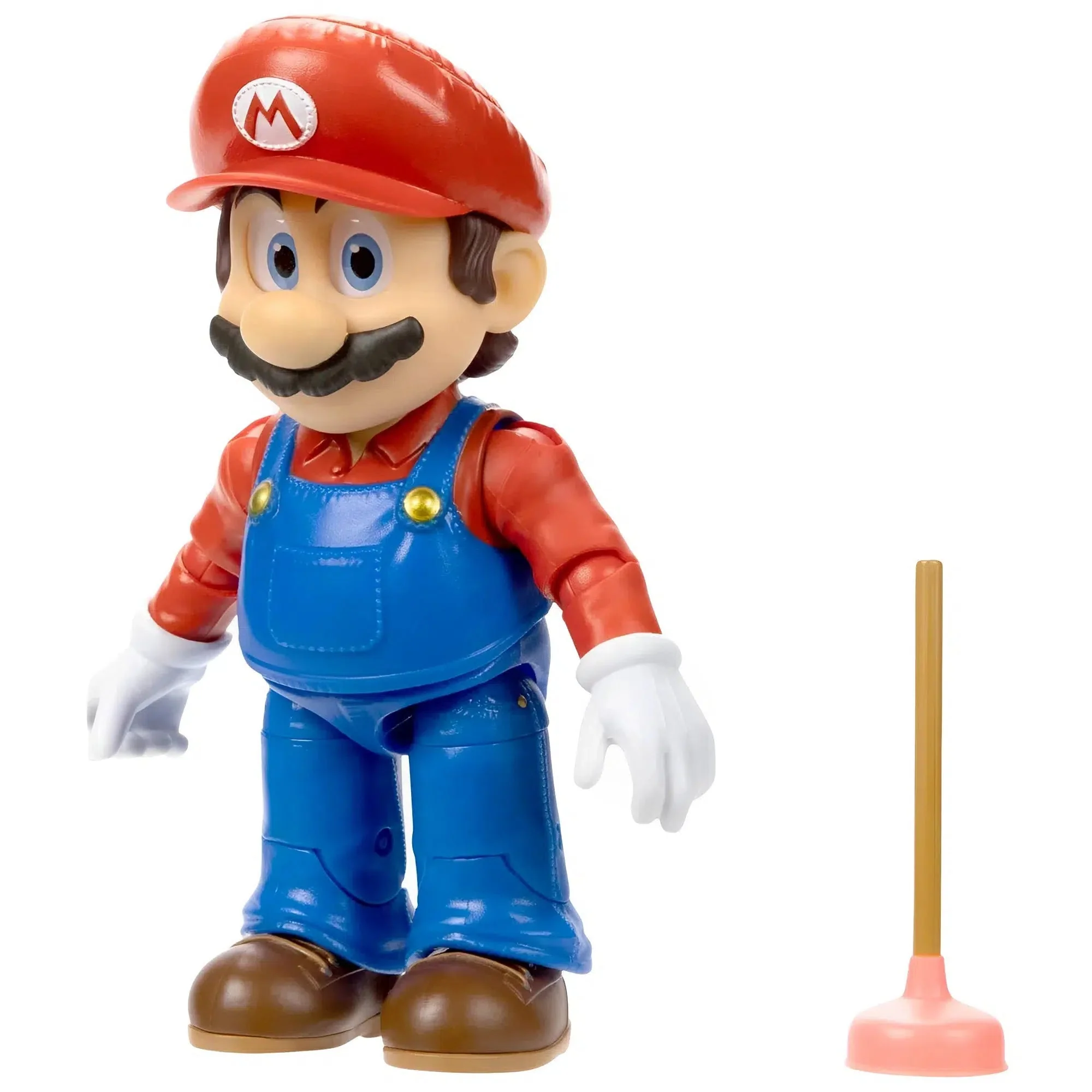 The Super Mario Bros. Movie - Mario with Plunger Action Figure (5") - Jakks Pacific - Series 1 - Image 4