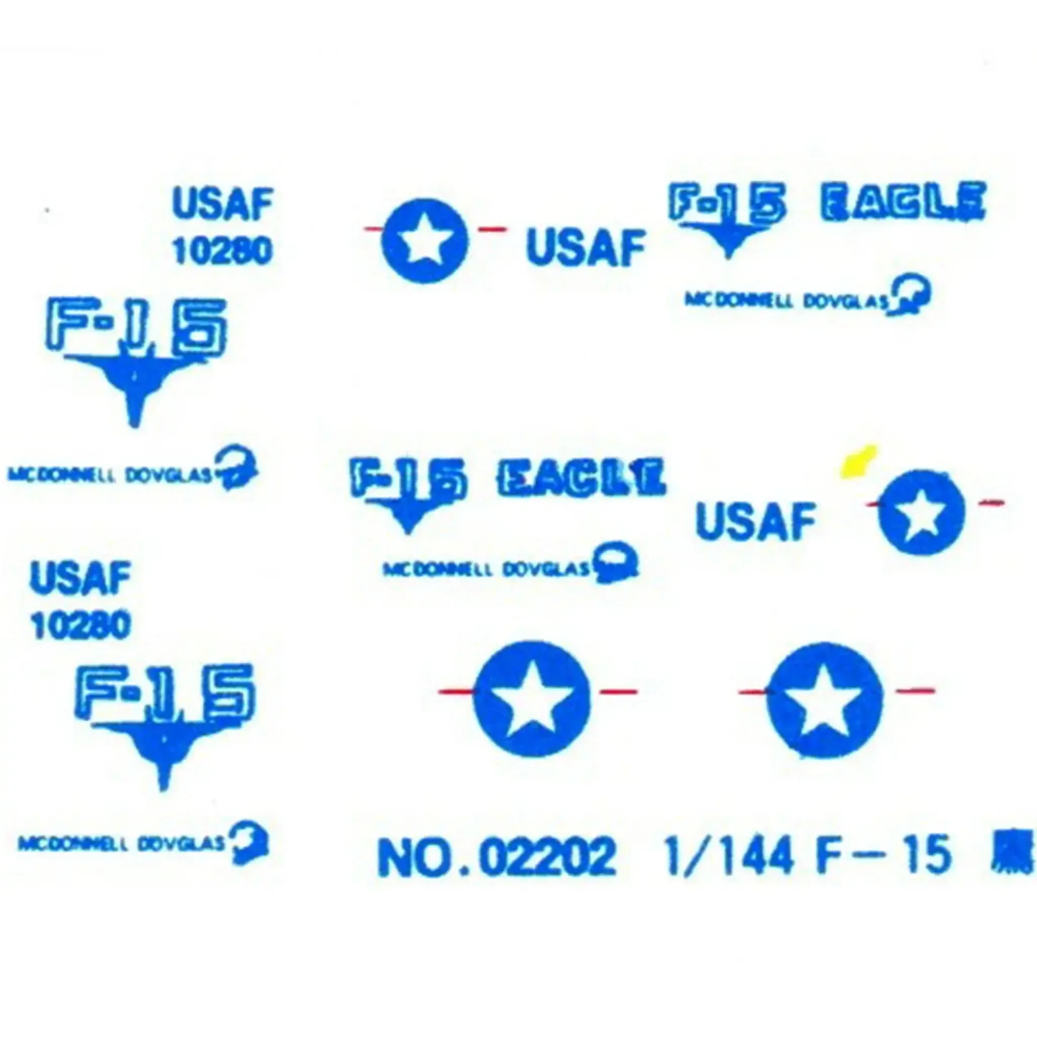 The United States Air Force - F-15 Eagle Military Plane Model Kit (1:144 Scale, Plastic) - LEE - Jet FIghter Series (2) - Image 2