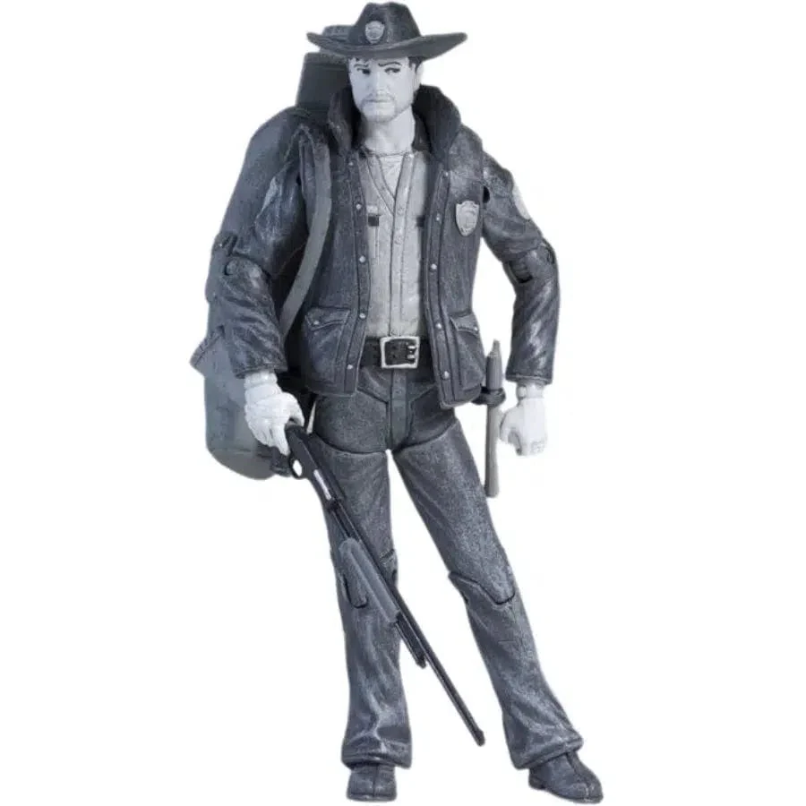 The Walking Dead (Comic) - Black And White Officer Rick Grimes Action Figure - McFarlane Toys - Series 1 (2011) - Image 2
