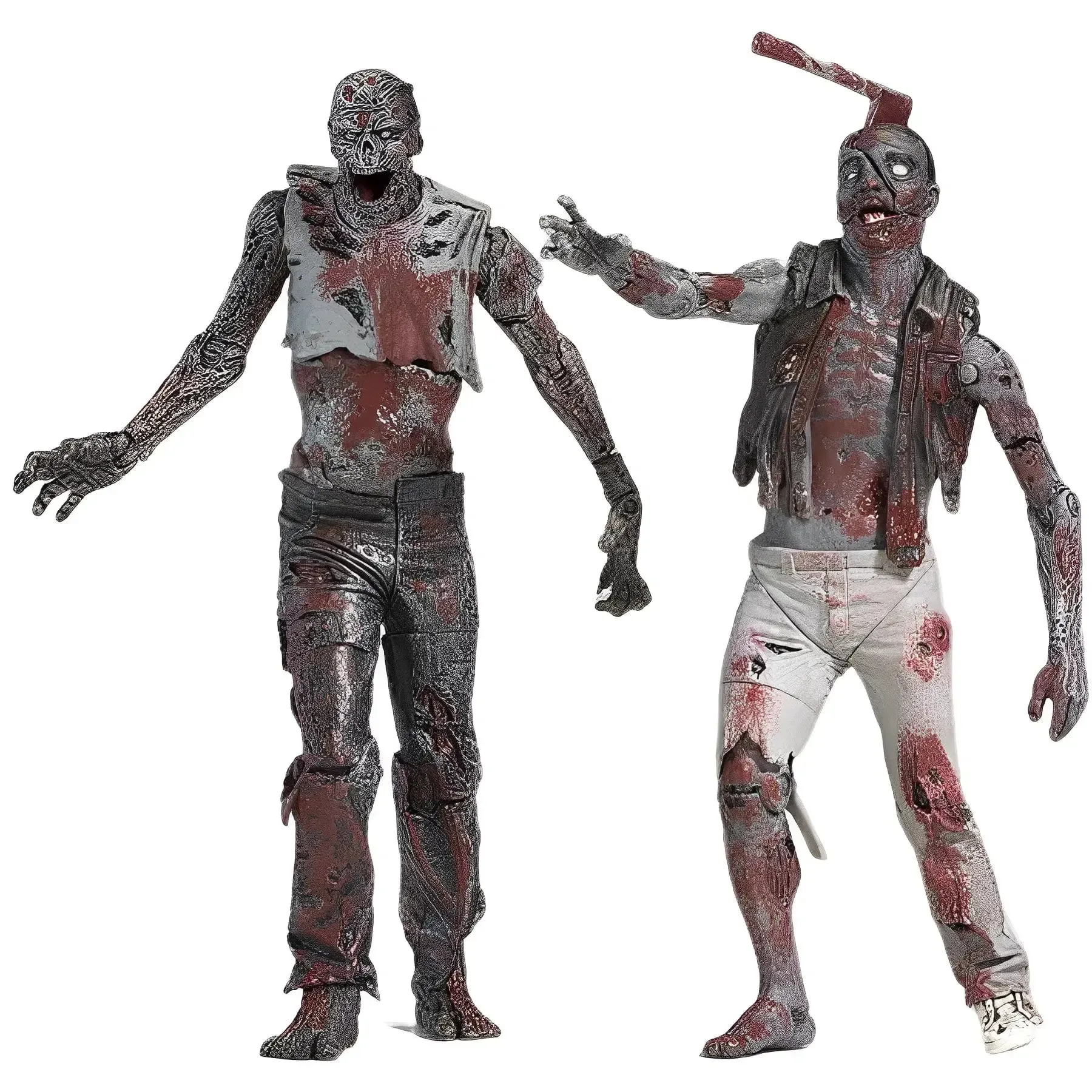 The Walking Dead (Comic) - Black And White Zombie 2-Pack Action Figure - McFarlane Toys - Series (2011) - Image 2