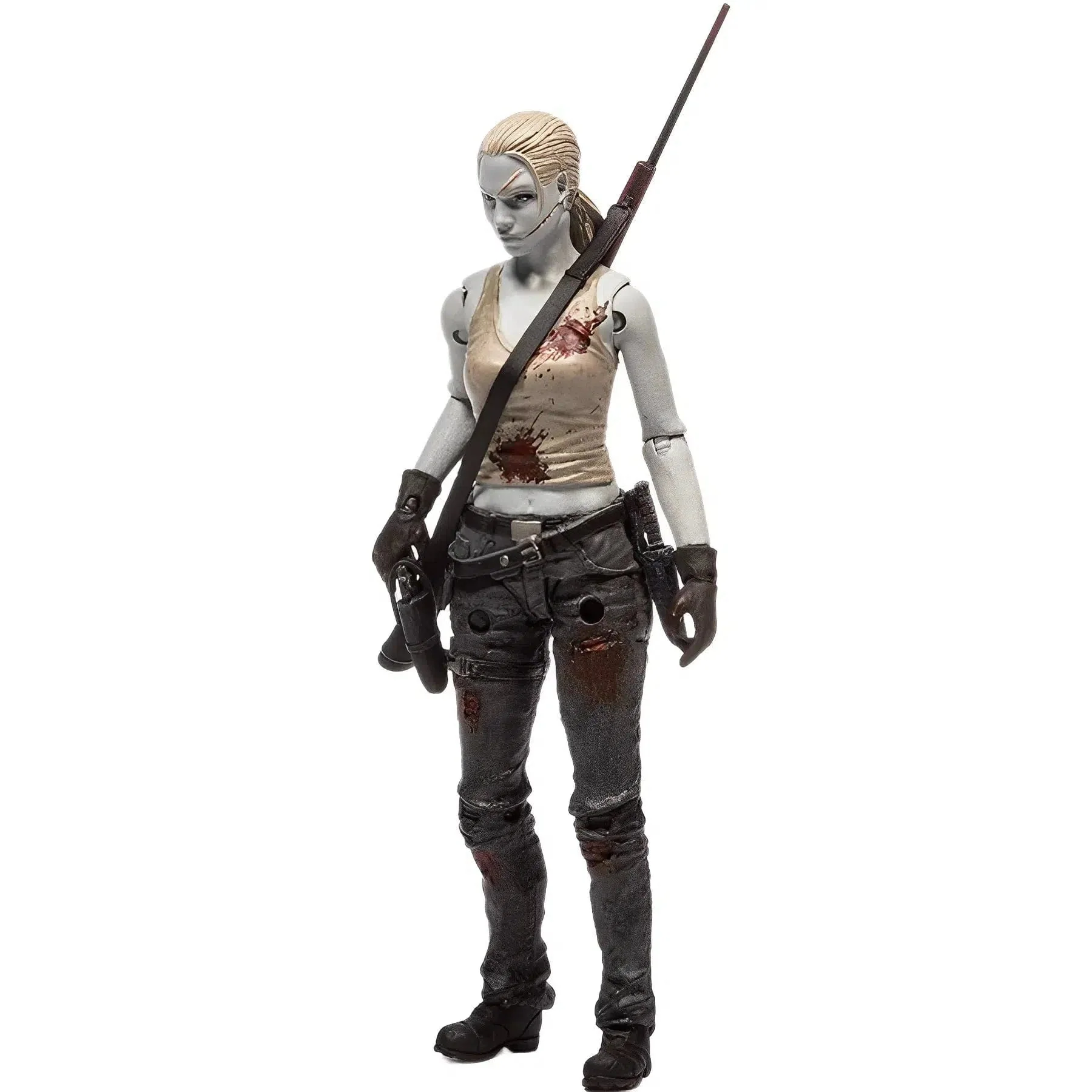 The Walking Dead (Comic) - Black & White Rick Grimes and Andrea 2-Pack Action Figure - McFarlane Toys - Series 3 (2014) - Image 8