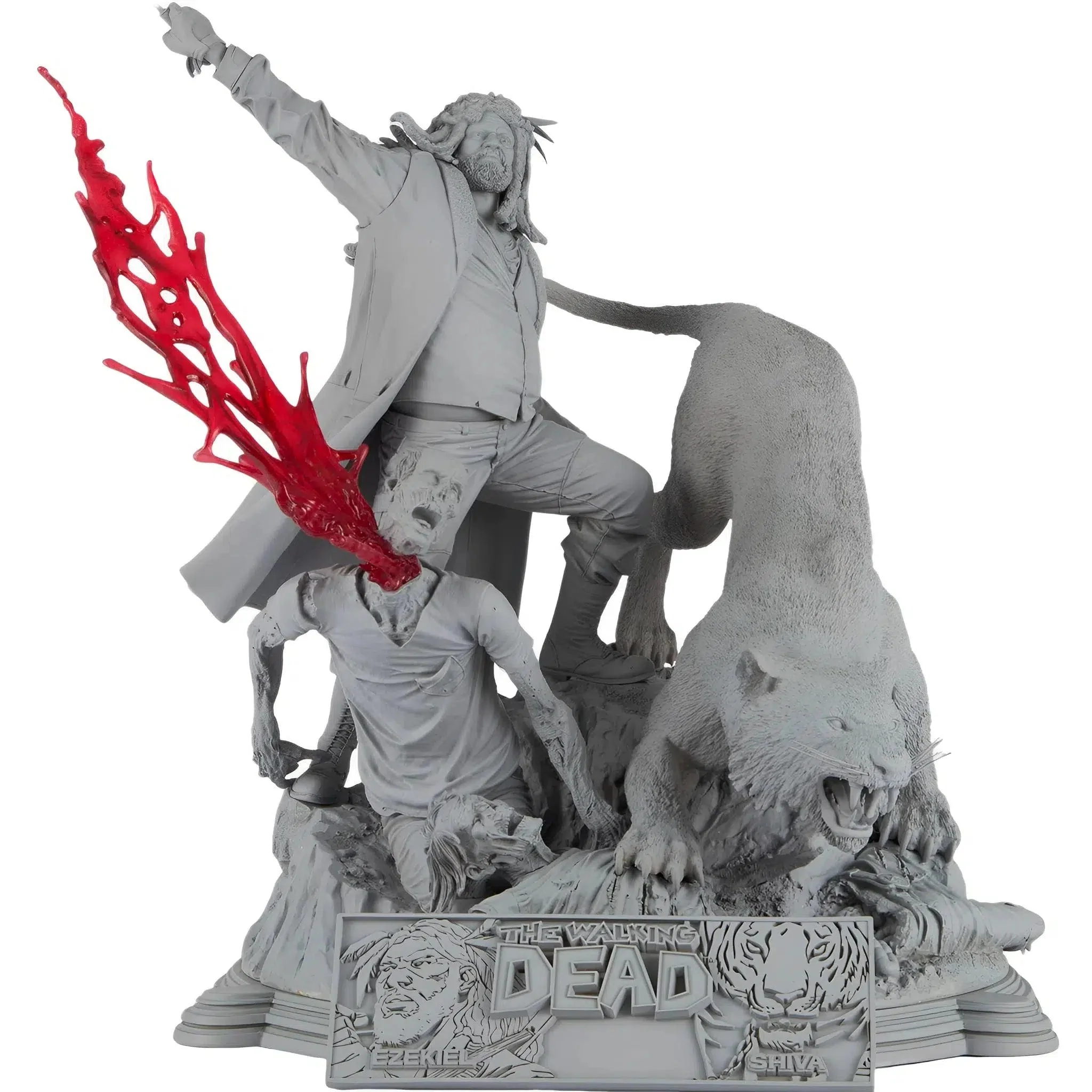 The Walking Dead (Comic) - Ezekiel and Shiva Resin Statue Figure - McFarlane Toys - Series (2018) - Image 8