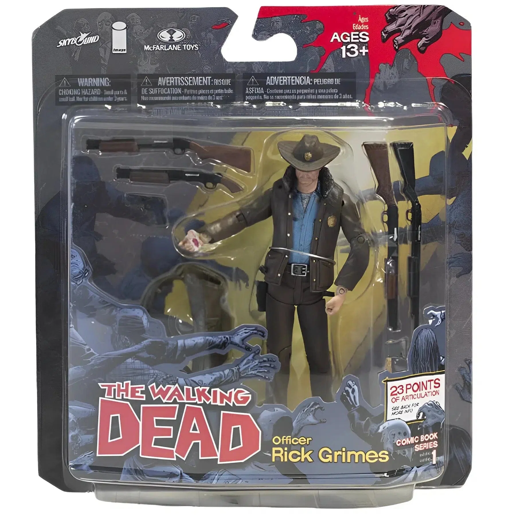 The Walking Dead (Comic) - Officer Rick Grimes Action Figure (5.5") - McFarlane Toys - Series 1 (2011)