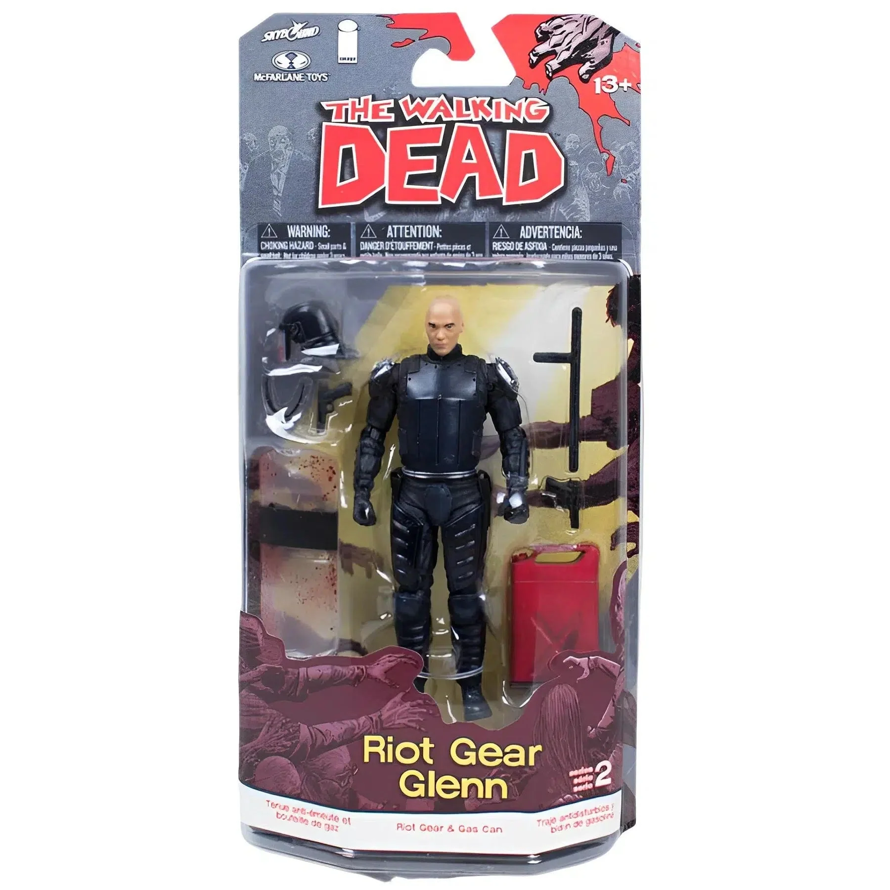 The Walking Dead (Comic) - Riot Gear Glenn Action Figure (5") - McFarlane Toys - Series 2 (2013)
