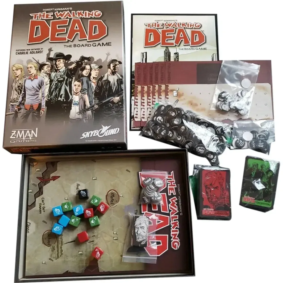The Walking Dead (Comics): The Board Game - Strategy Horror Board Game for Adults (1-6 Players, Ages 13+) - Z-Man Games - Image 2