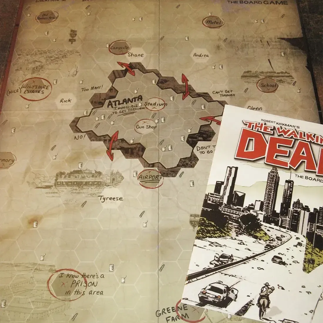 The Walking Dead (Comics): The Board Game - Strategy Horror Board Game for Adults (1-6 Players, Ages 13+) - Z-Man Games - Image 5