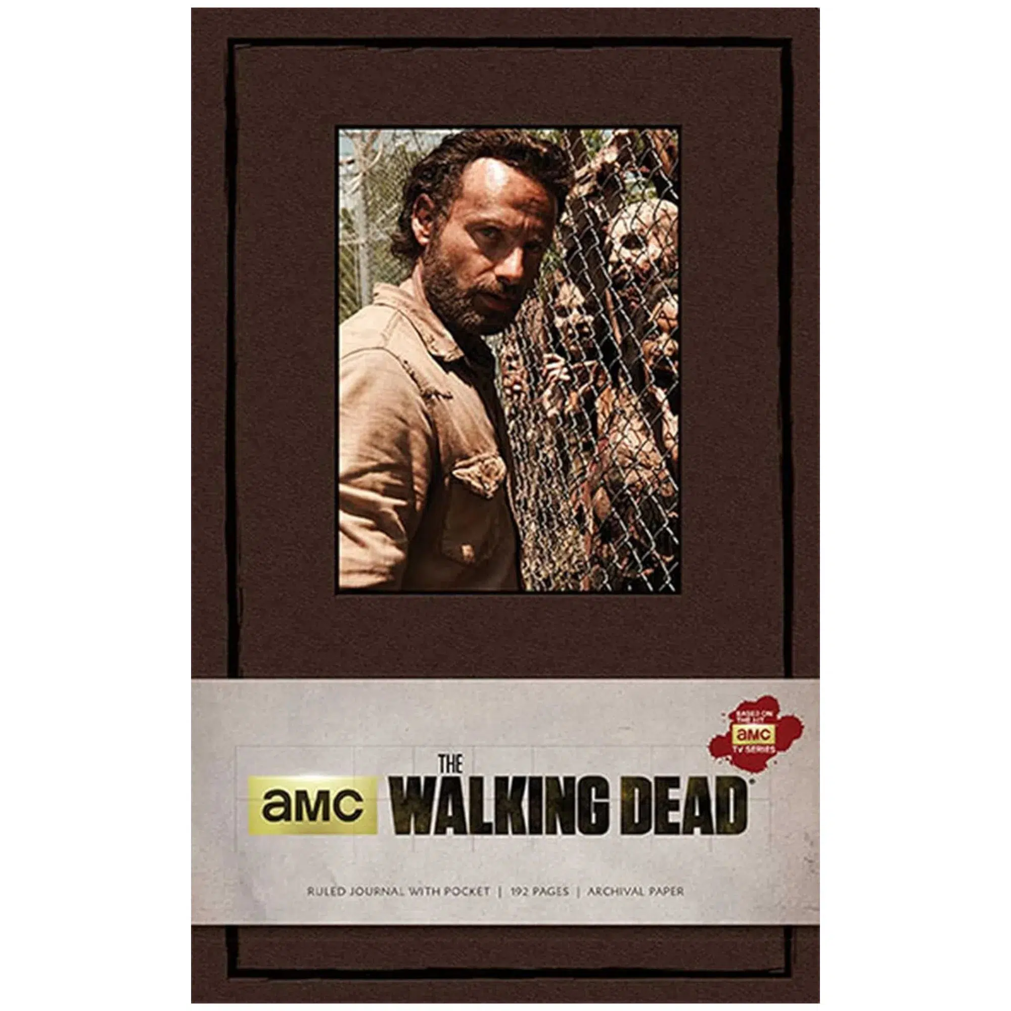 The Walking Dead - Rick Grimes Ruled Notebook With Pocket - Insight Editions