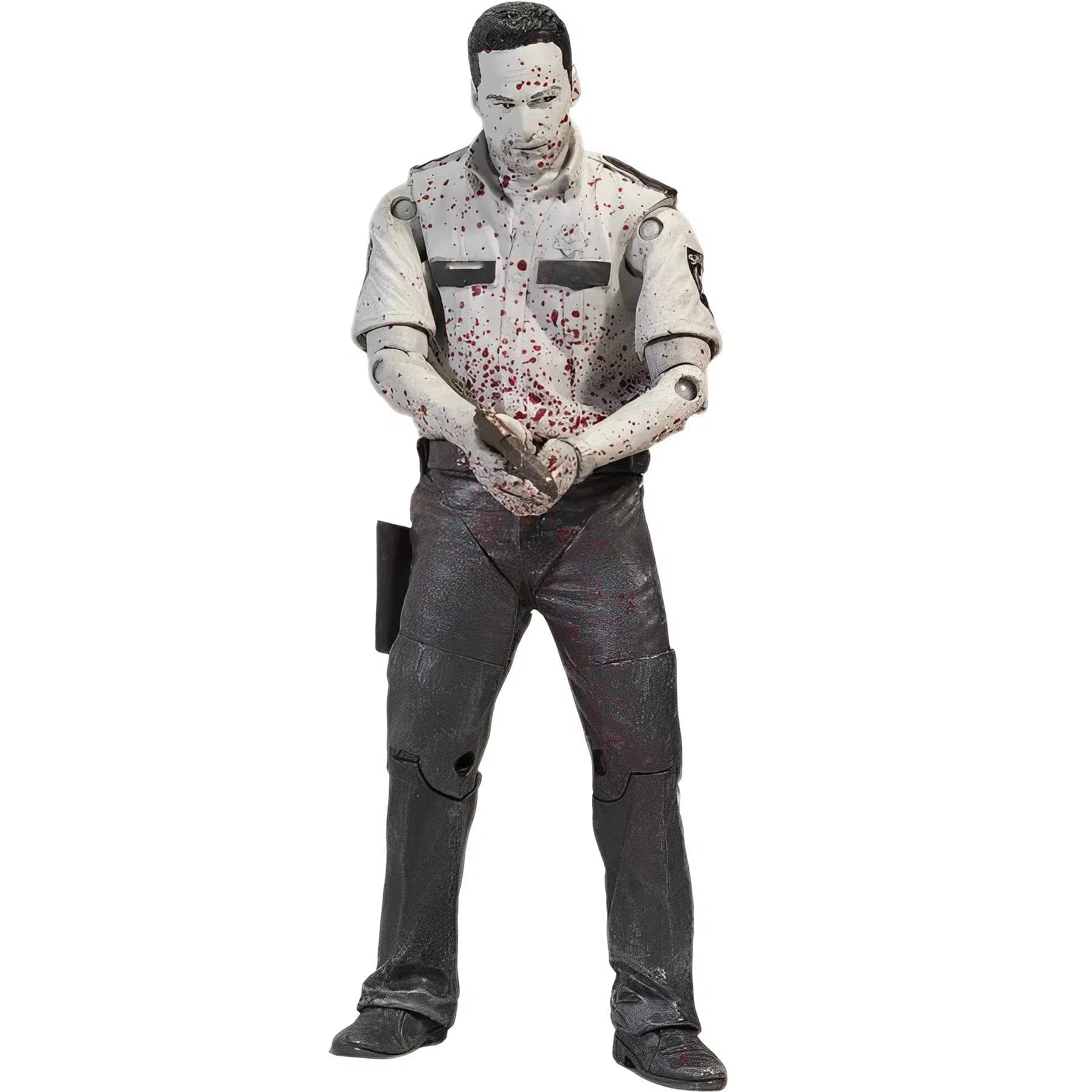 The Walking Dead (TV) - Bloody Black And White Deputy Rick Grimes Action Figure - McFarlane Toys - Series 1 (2011) - Image 2