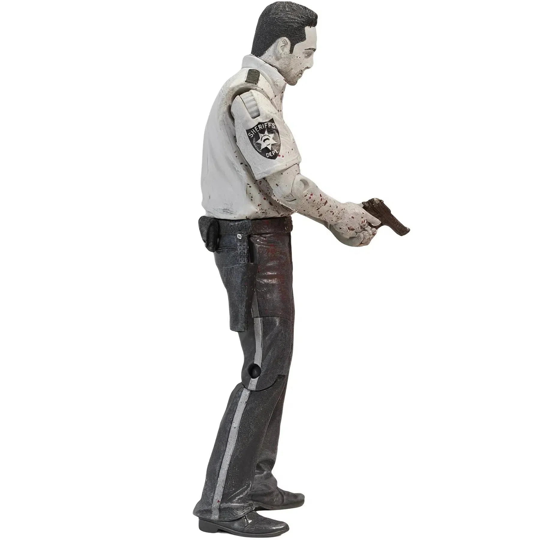 The Walking Dead (TV) - Bloody Black And White Deputy Rick Grimes Action Figure - McFarlane Toys - Series 1 (2011) - Image 3