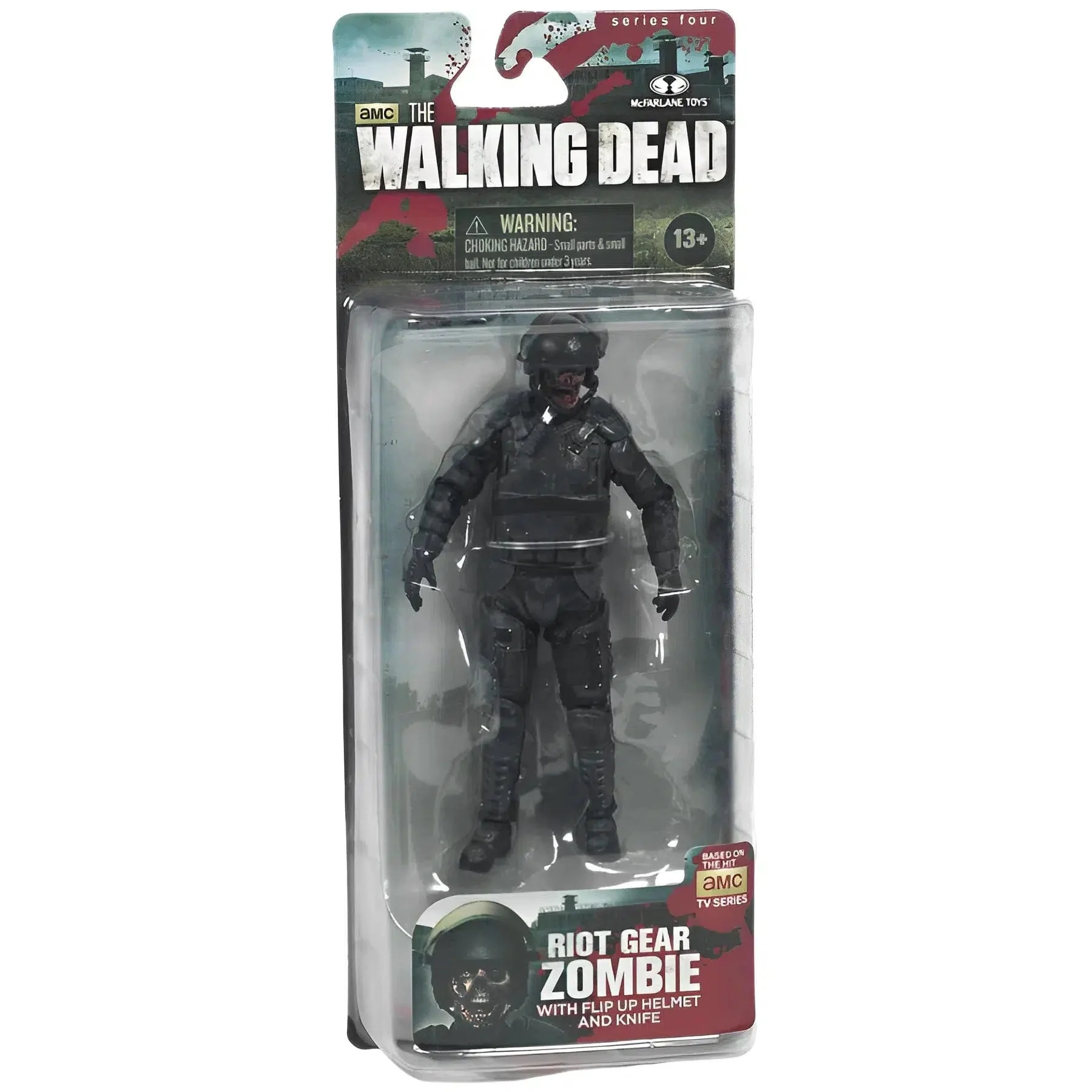 The Walking Dead (TV) - Gas Mask Riot Gear Zombie Action Figure (5") - McFarlane Toys - Series 4 (2013)