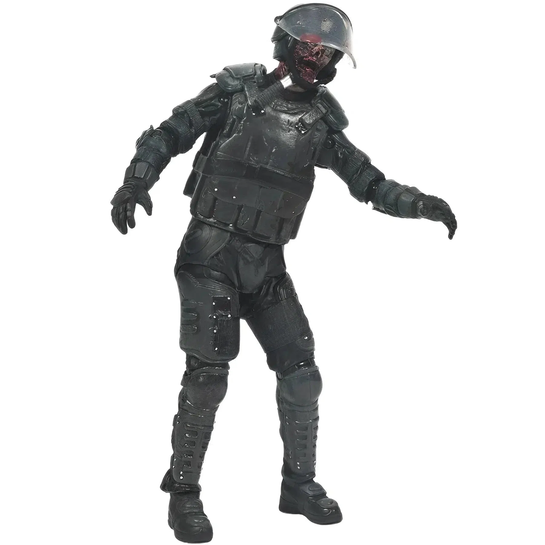 The Walking Dead (TV) - Gas Mask Riot Gear Zombie Action Figure (5") - McFarlane Toys - Series 4 (2013) - Image 2