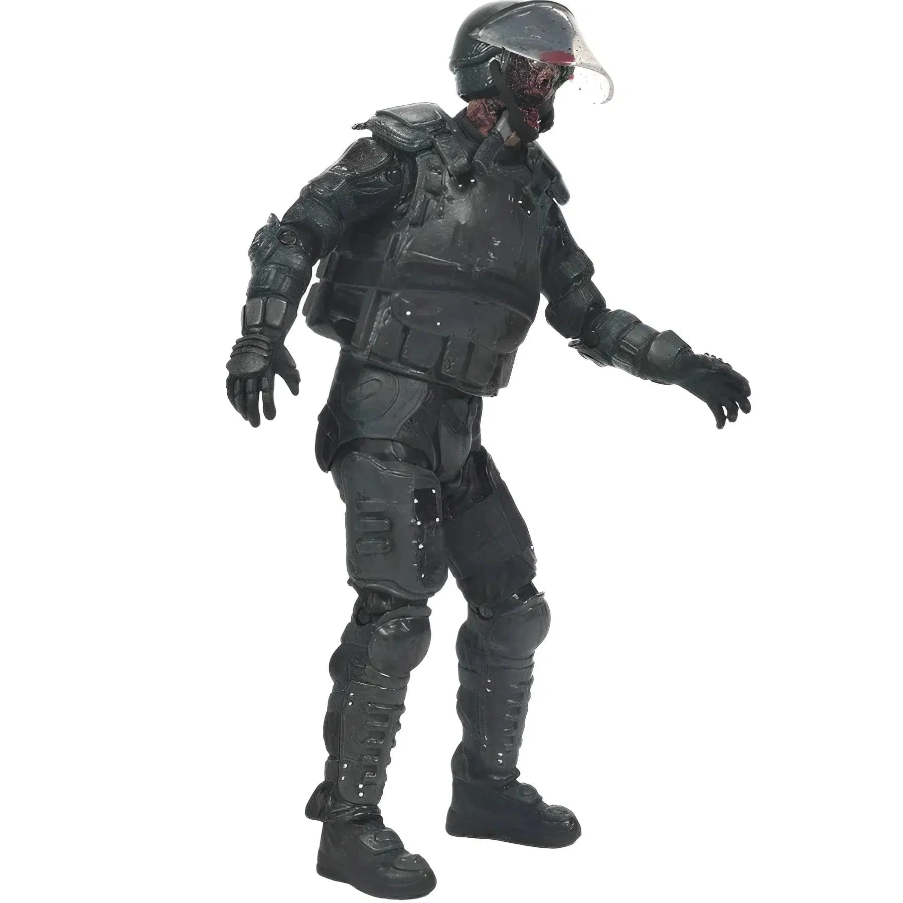 The Walking Dead (TV) - Gas Mask Riot Gear Zombie Action Figure (5") - McFarlane Toys - Series 4 (2013) - Image 3