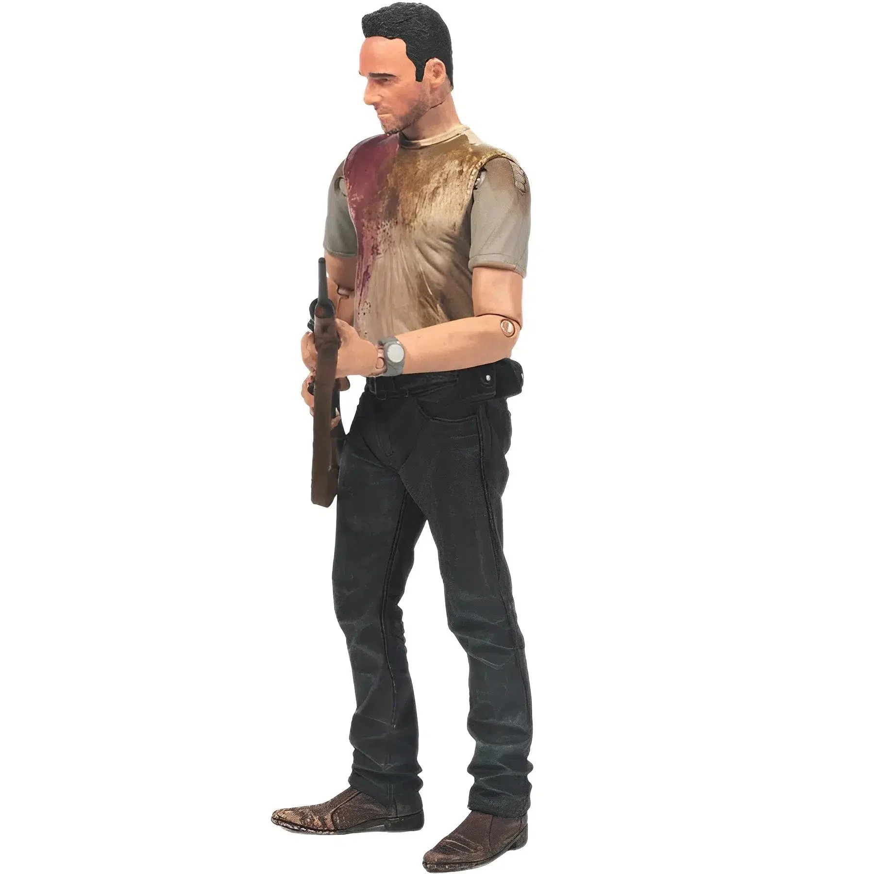 The Walking Dead (TV) - Walker Catcher Rick Grimes Action Figure (5") - McFarlane Toys - Series 4 (2013) - Image 3