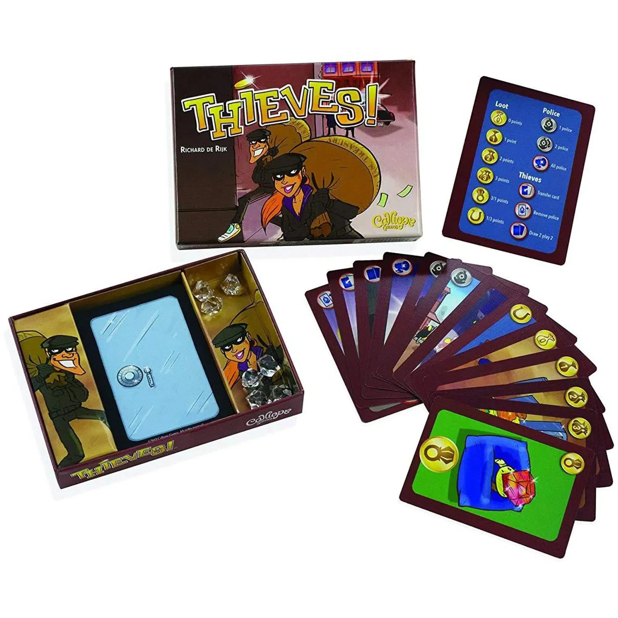 Thieves! - Bluffing Crime Card Game for Family, and Adults (3-6 Players, Ages 8+) - Calliope Games - Image 2