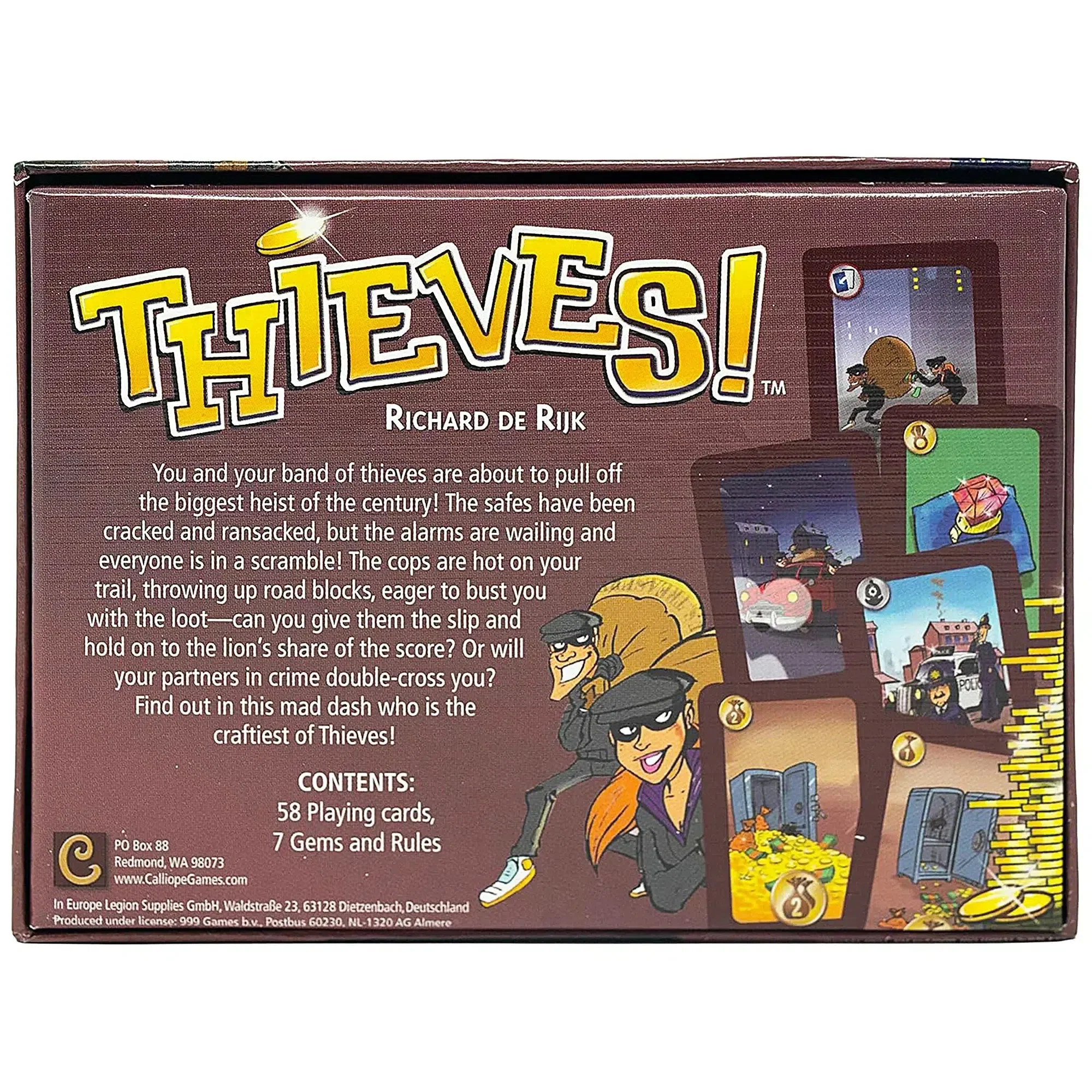 Thieves! - Bluffing Crime Card Game for Family, and Adults (3-6 Players, Ages 8+) - Calliope Games - Image 3