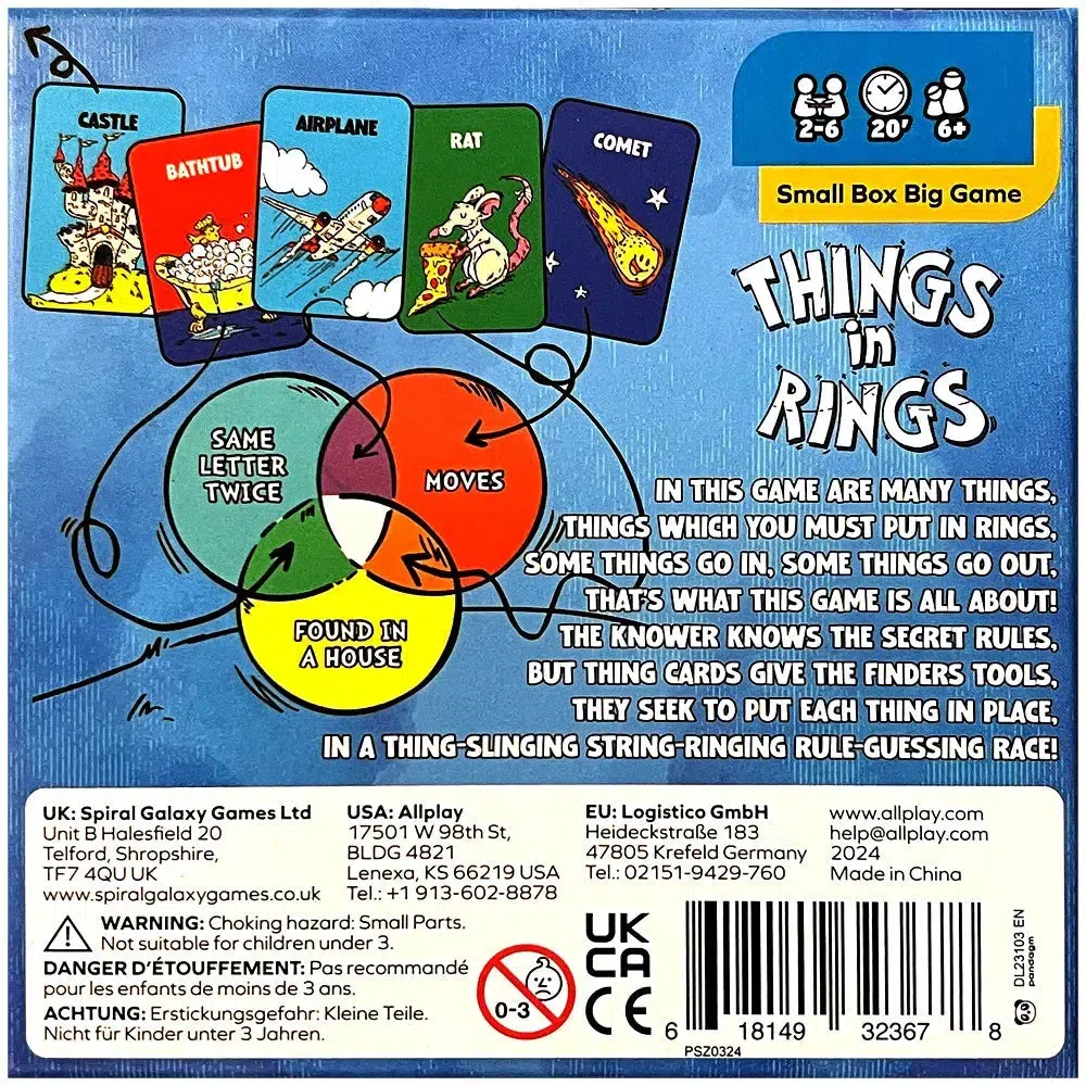 Things In Rings - Party Puzzle Board Game for Family, Adults, and Children (2-6 Players, Ages 6+) - Allplay - Image 3