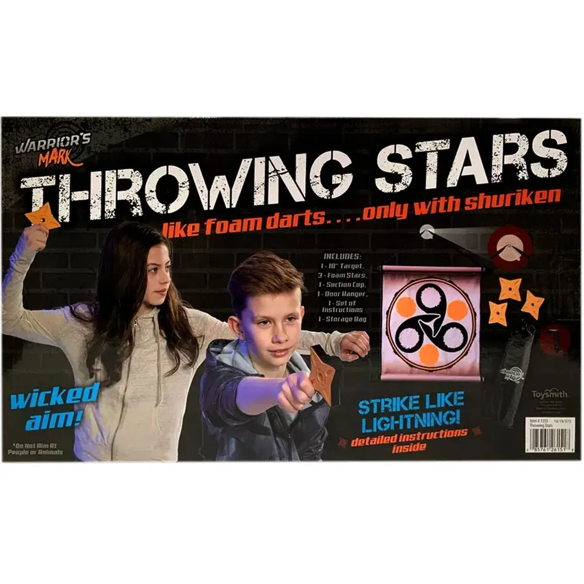 Throwing Stars Toy with Target - Toysmith - Warrior's Mark Series - Image 3