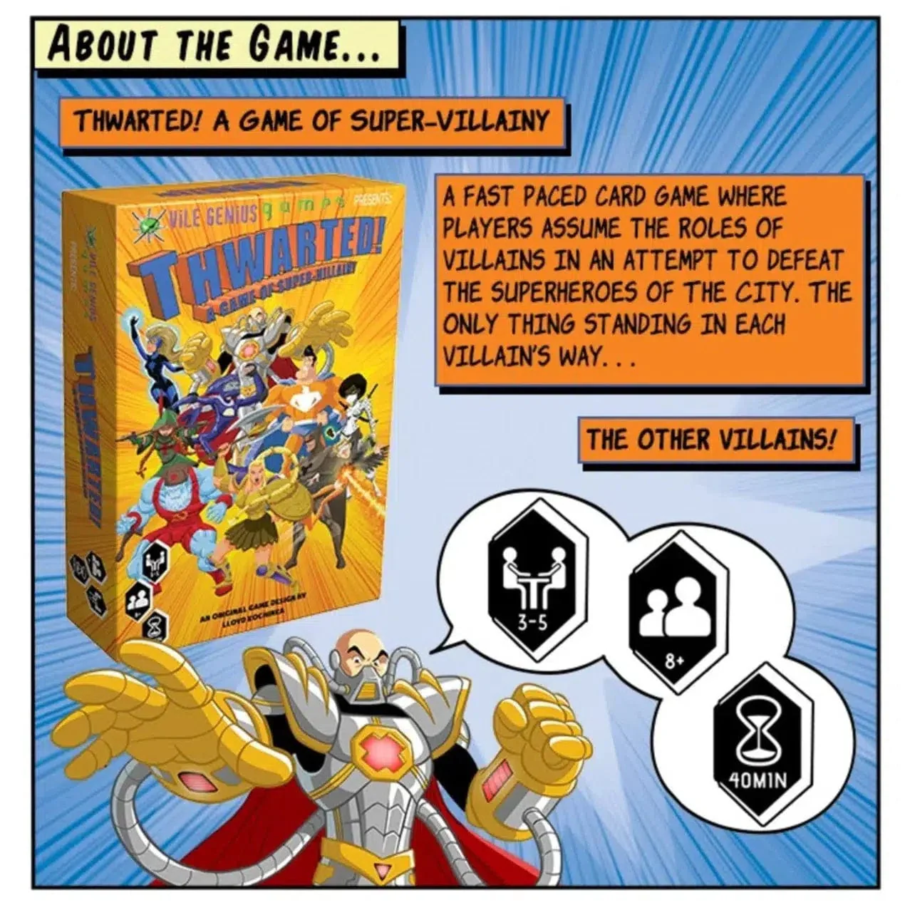 Thwarted! - A Game of Super Villainy - Card Game - Image 2