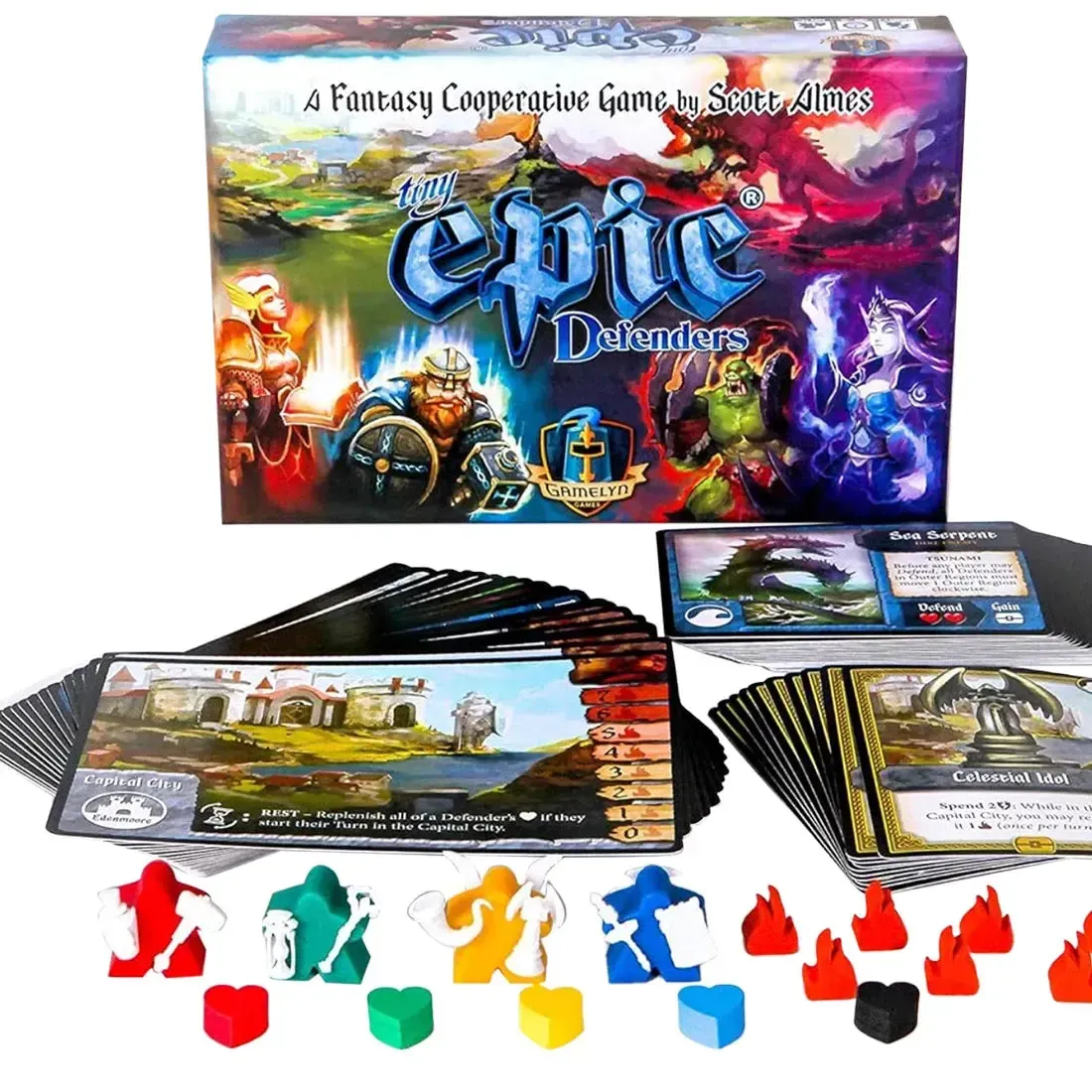Tiny Epic Defenders - Cooperative Fantasy Board Game for Family, and Adults (1-4 Players, Ages 14+) - Gamelyn Games - Image 2