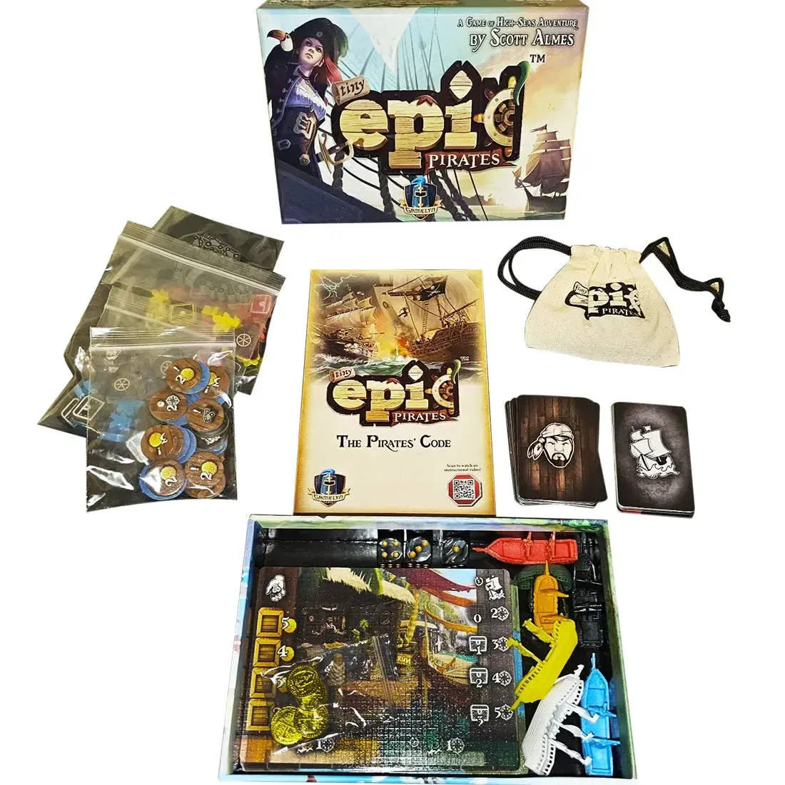Tiny Epic Pirates - Strategy Pirates Board Game for Family, and Adults (1-4 Players, Ages 14+) - Gamelyn Games - Image 2