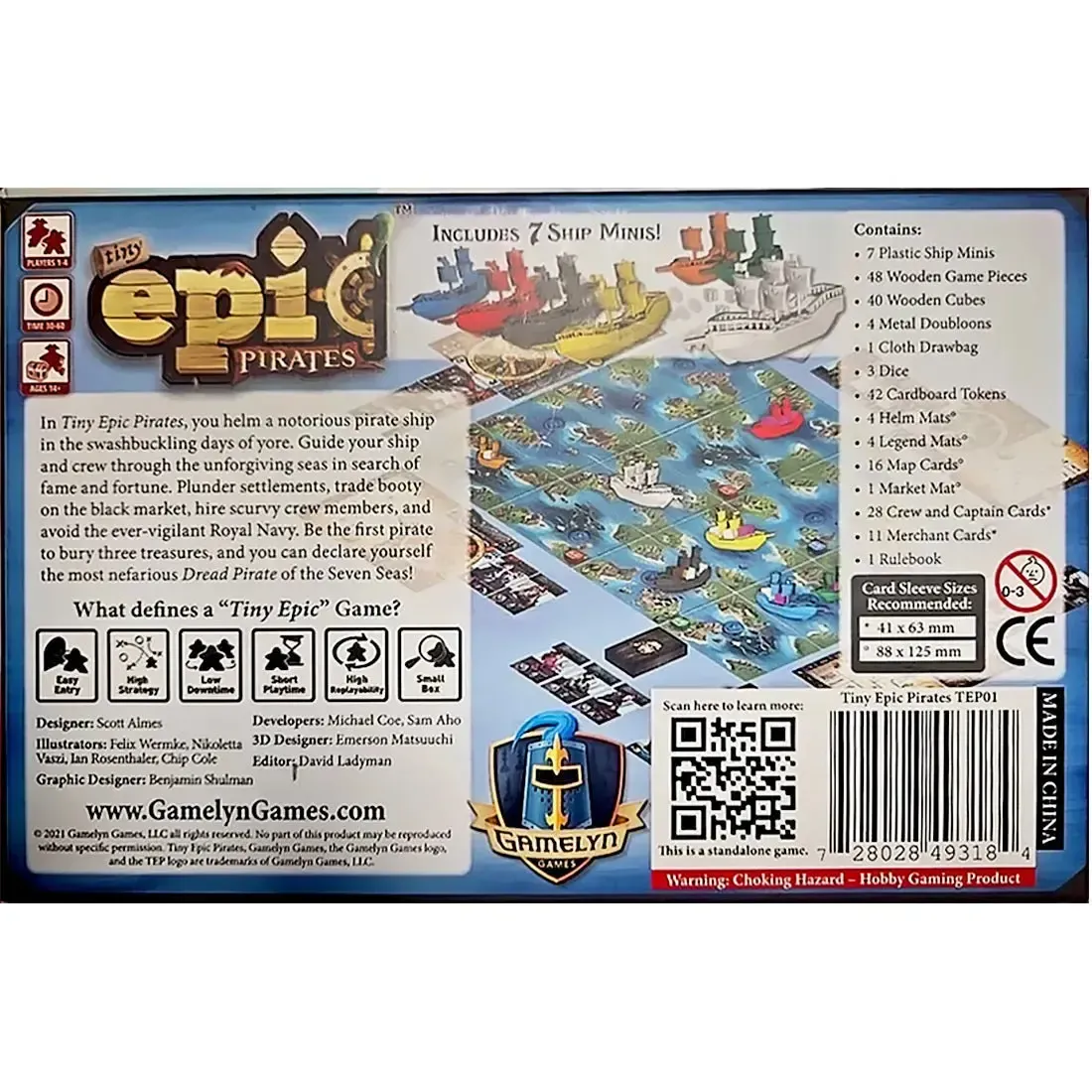 Tiny Epic Pirates - Strategy Pirates Board Game for Family, and Adults (1-4 Players, Ages 14+) - Gamelyn Games - Image 3