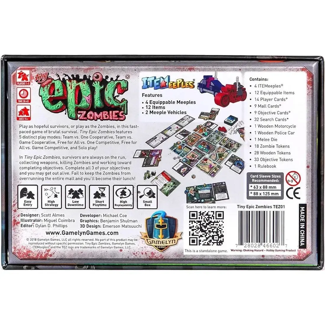 Tiny Epic Zombies - Cooperative Zombie Board Game for Family, and Adults (1-5 Players, Ages 14+) - Gamelyn Games - Image 3