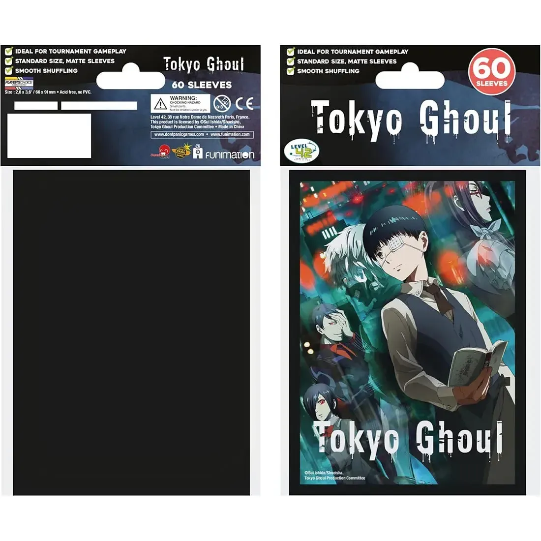 Tokyo Ghoul - Ghoul City Art Protective Card Sleeves (60 Count, Standard Size) - Japanime Games - Player's Choice Game Accessories Series - Image 2