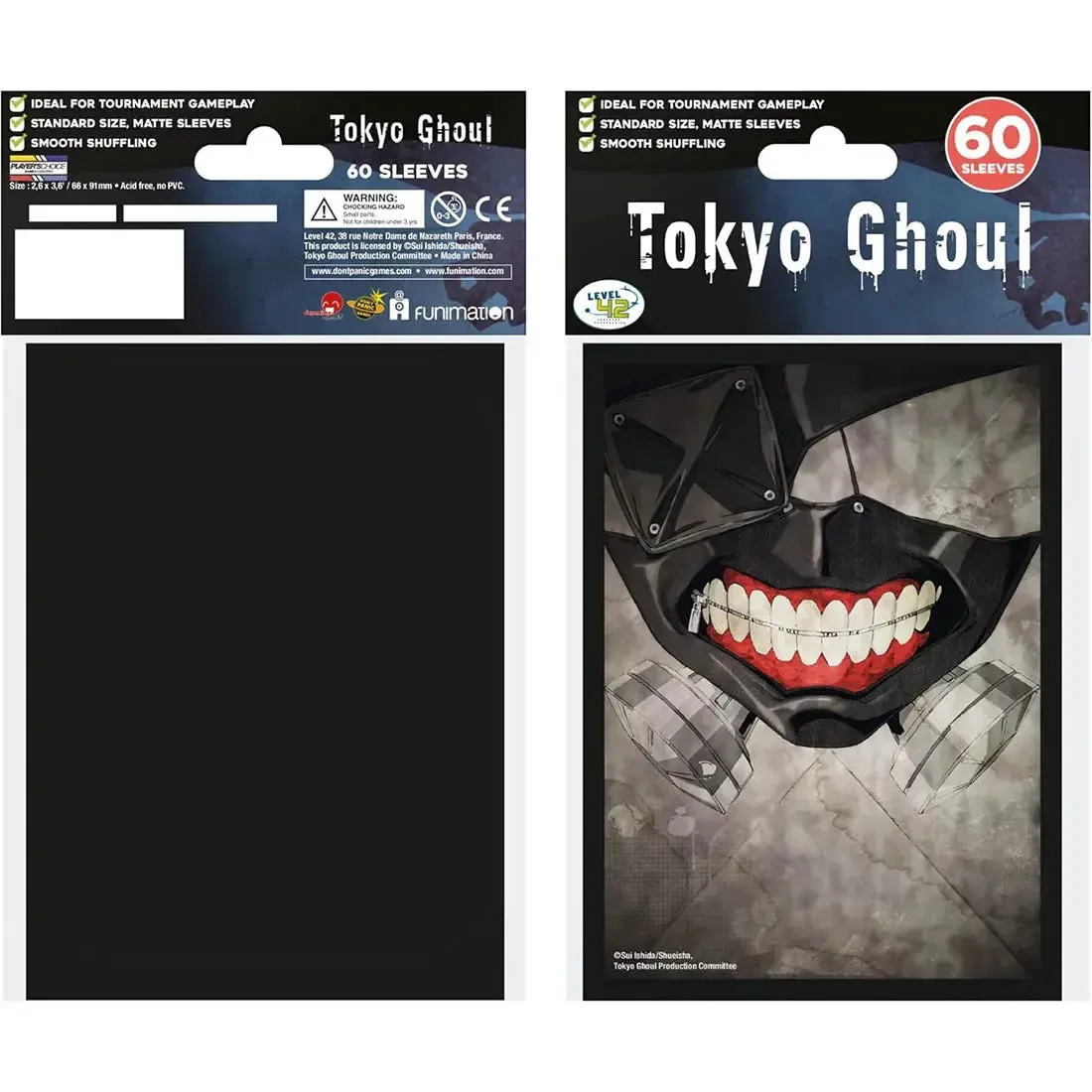 Tokyo Ghoul - The Mask Art Protective Card Sleeves (60 Count, Japanese Size: 59x86mm) - Japanime Games - Player's Choice Game Accessories Series - Image 2
