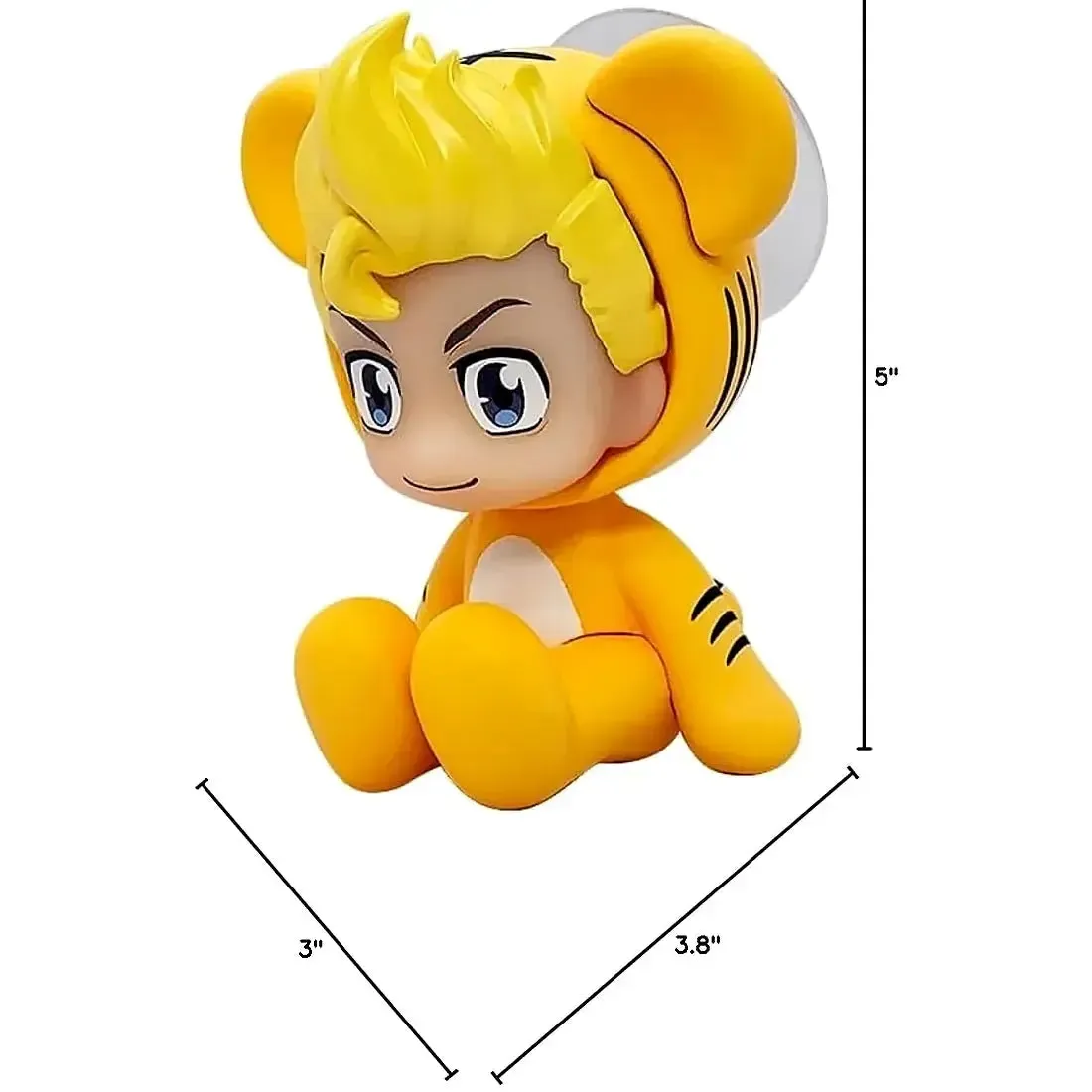 Tokyo Revengers - Kigurumi Tiger Outfit Takemichi Hanagaki Figure with Suction Cup (3") - Shine - Chocot Series - Image 5