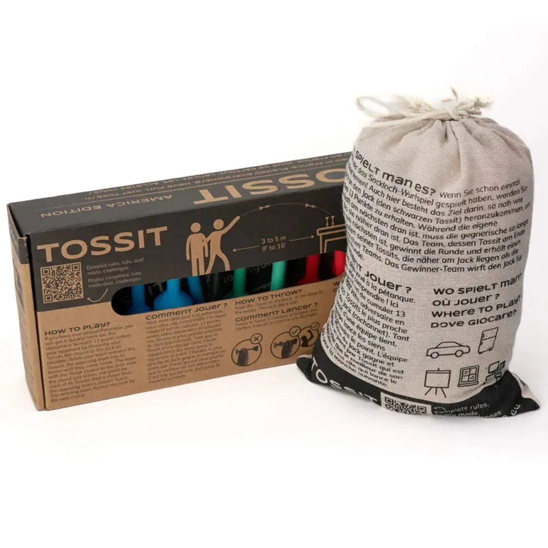 TOSSIT - Dexterity Sports Table Game for Adults, Family, and Children (2-4 Players, Ages 5+) - Just Toss It