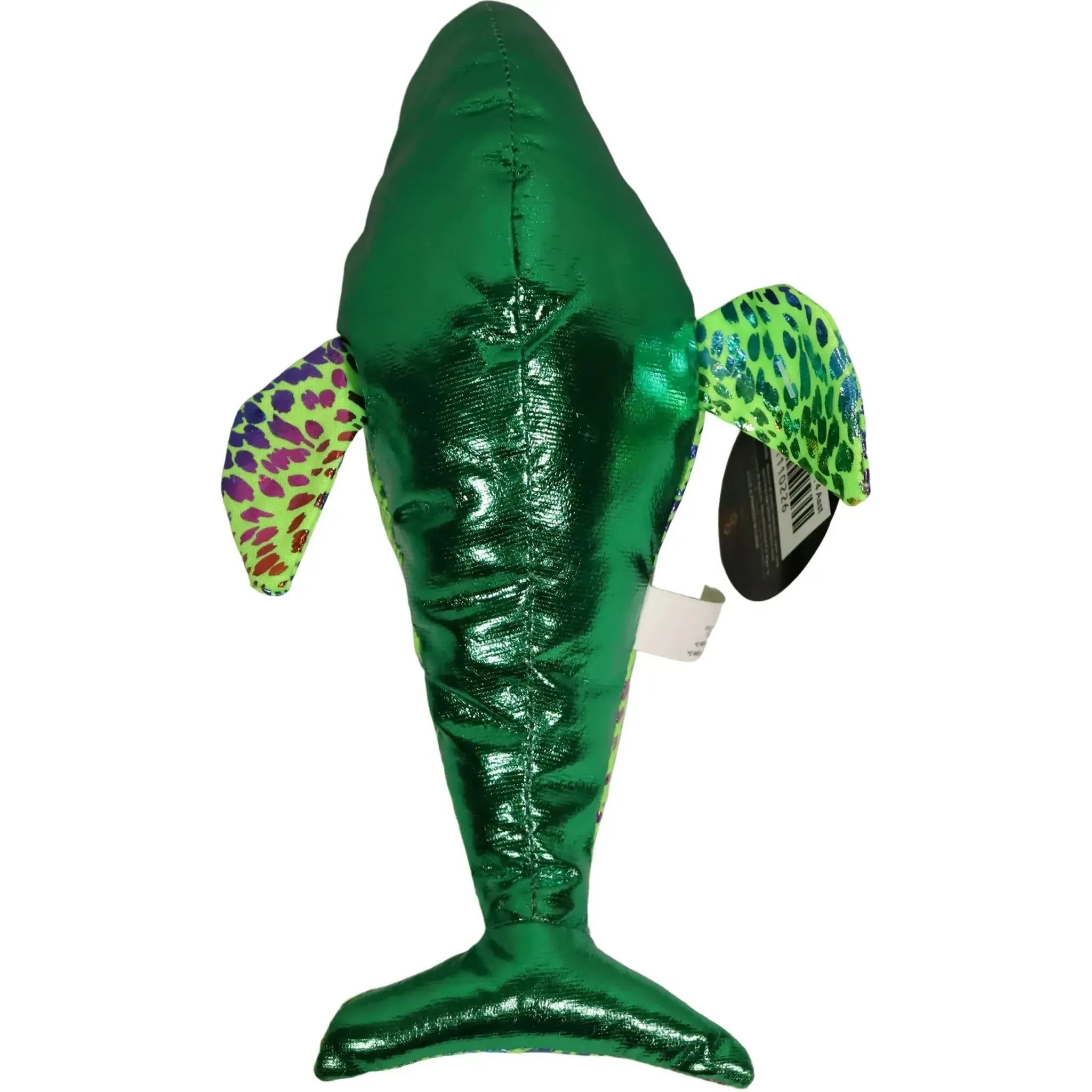 Toy Works - Rainbow Green Sparkling Dolphin Plush (9") - Toy Works - (2022) - Image 4