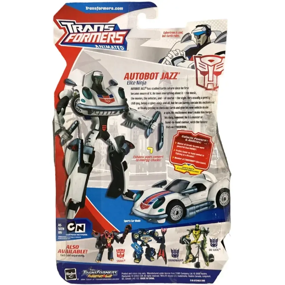 Transformers: Animated - Autobot Jazz Action Figure (Deluxe Class) - Hasbro - Level 3 Advanced Conversion - (2008) - Image 3
