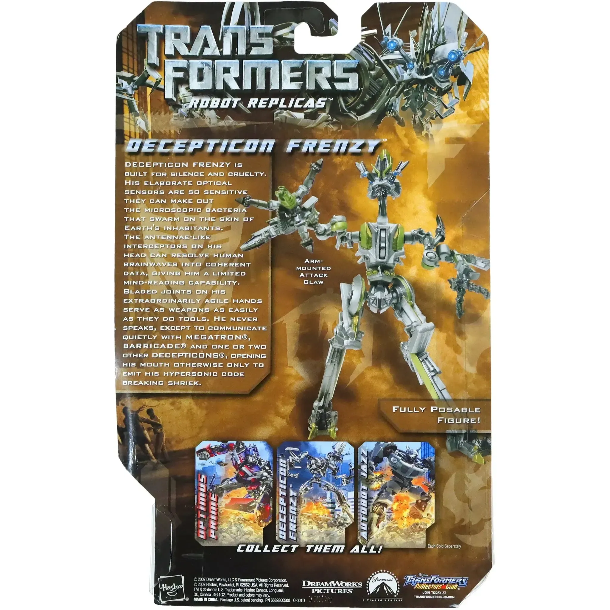 Transformers - Decepticon Frenzy Action Figure (5.5") - Hasbro - Robot Replicas Series - (2007) - Image 2