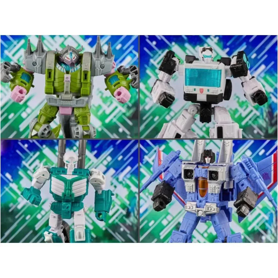 Transformers -  Troop Builder Multipack Action Figure Set (Decepticon Seeker, Quintesson Trooper, G1 Universe Cybertronian Trooper & Animated Universe Autotrooper) - Tomy - Image 22