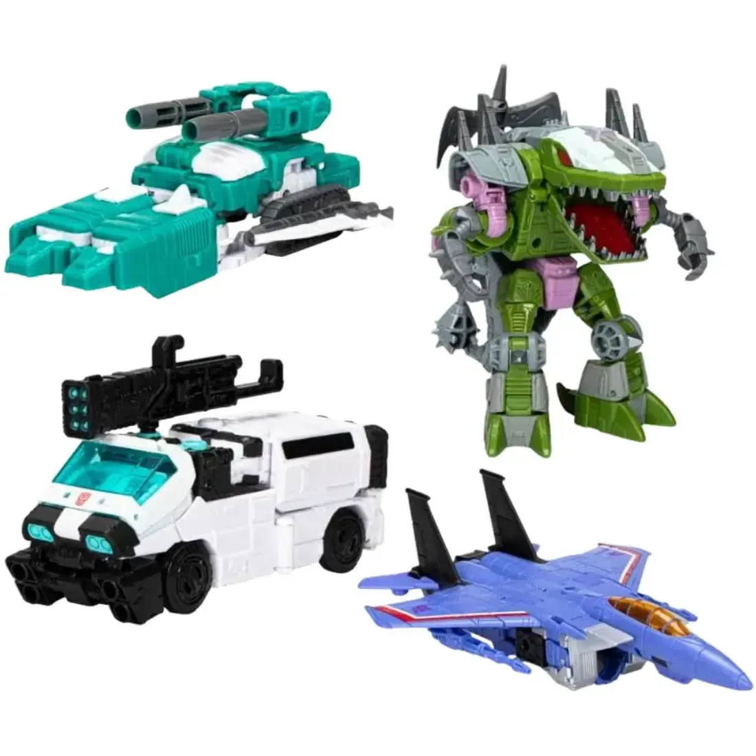 Transformers -  Troop Builder Multipack Action Figure Set (Decepticon Seeker, Quintesson Trooper, G1 Universe Cybertronian Trooper & Animated Universe Autotrooper) - Tomy - Image 4