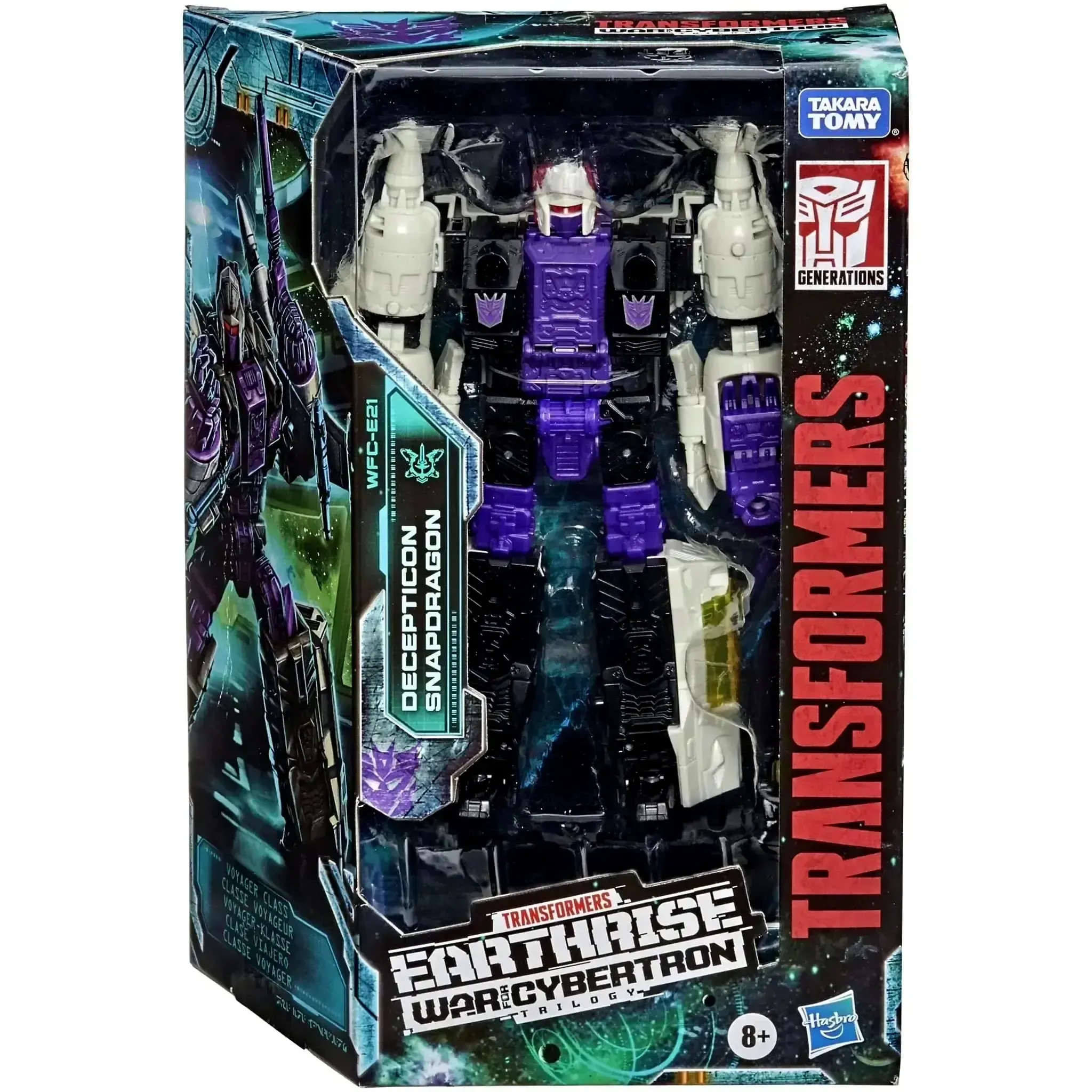Transformers: War for Cybertron Trilogy - Decepticon Snapdragon Action Figure (7", Voyager Class) - Hasbro - Transformers Generations Earthrise Series - (2020)
