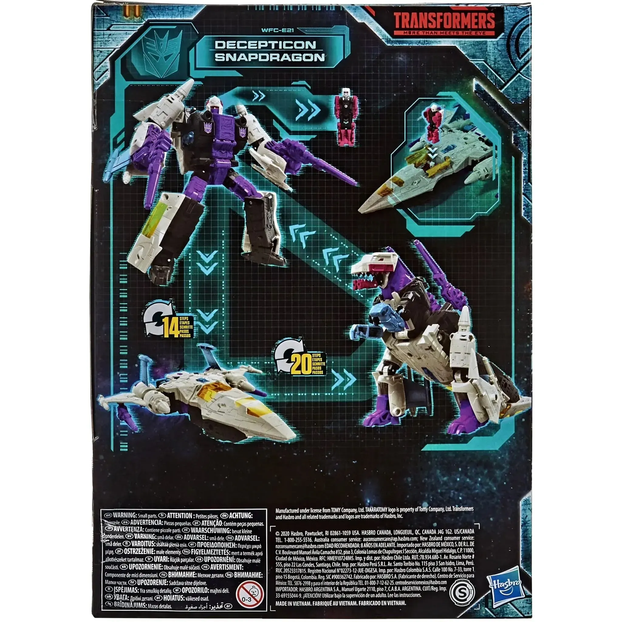 Transformers: War for Cybertron Trilogy - Decepticon Snapdragon Action Figure (7", Voyager Class) - Hasbro - Transformers Generations Earthrise Series - (2020) - Image 3