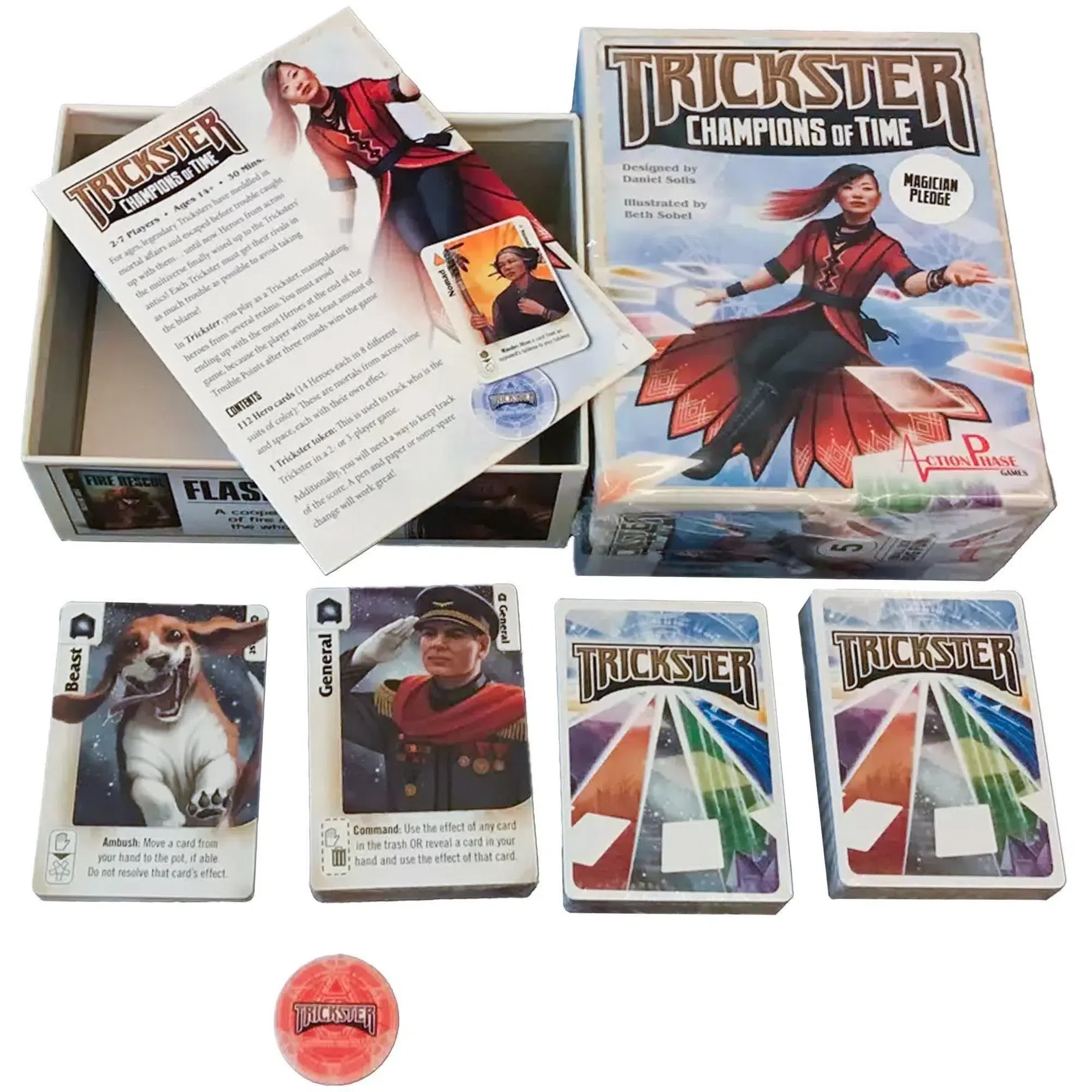 Trickster: Champions of Time - Competitive Fantasy Card Game for Family, Adults, and Children (2-7 Players, Ages 14+) - Action Phase Games - Image 2