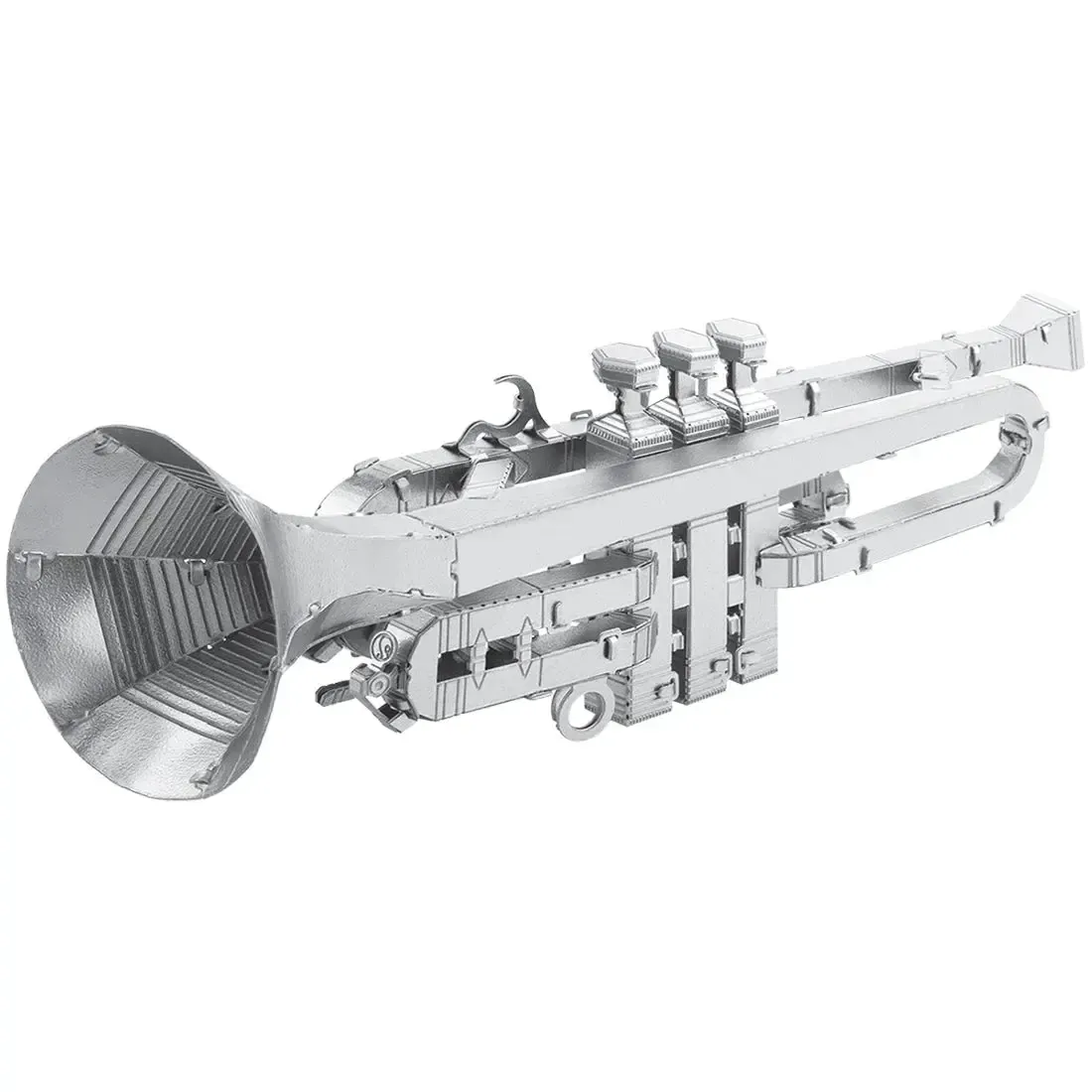 Trumpet Figure Model Kit (Steel, Moderate Difficulty) - Fascinations - Metal Earth Series - Image 2