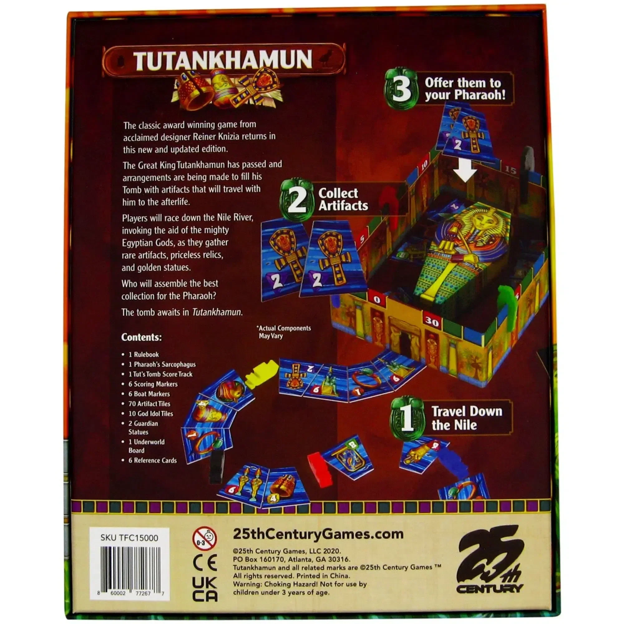 Tutankhamun - Strategy Civilization Board Game for Family, and Adults (2-6 Players, Ages 8+) - 25th Century Games - Image 3