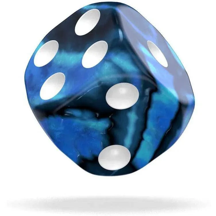 Twilight Stone D6 Dice Set (36 Dice, 12mm, Blue & Black) - Oakie Doakie Dice - Image 4