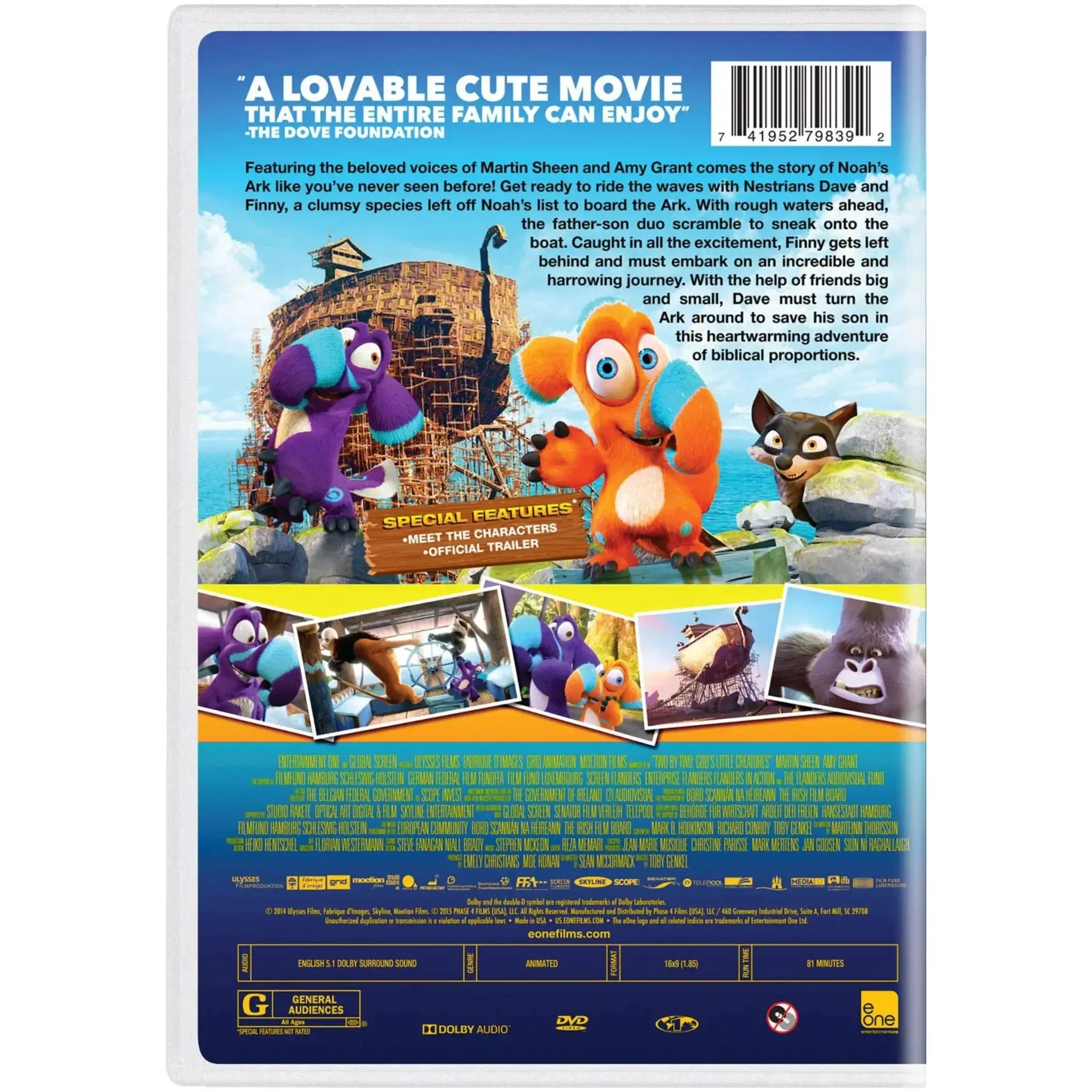 Two by Two: God’s Little Creatures | Animated Movie | DVD - Image 3