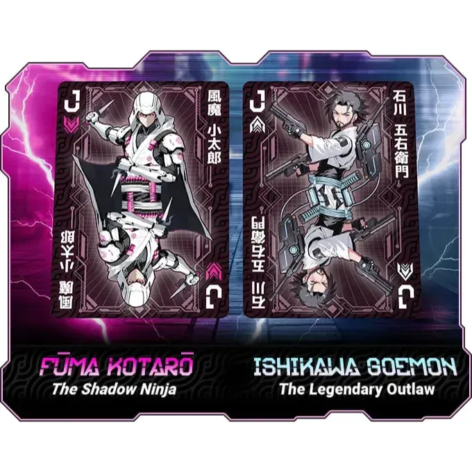 UKIYO 2099: YAMI Edition - Premium Cyberpunk Japanese Playing Cards - Wonderland Workshop - KardecK Series - Image 12