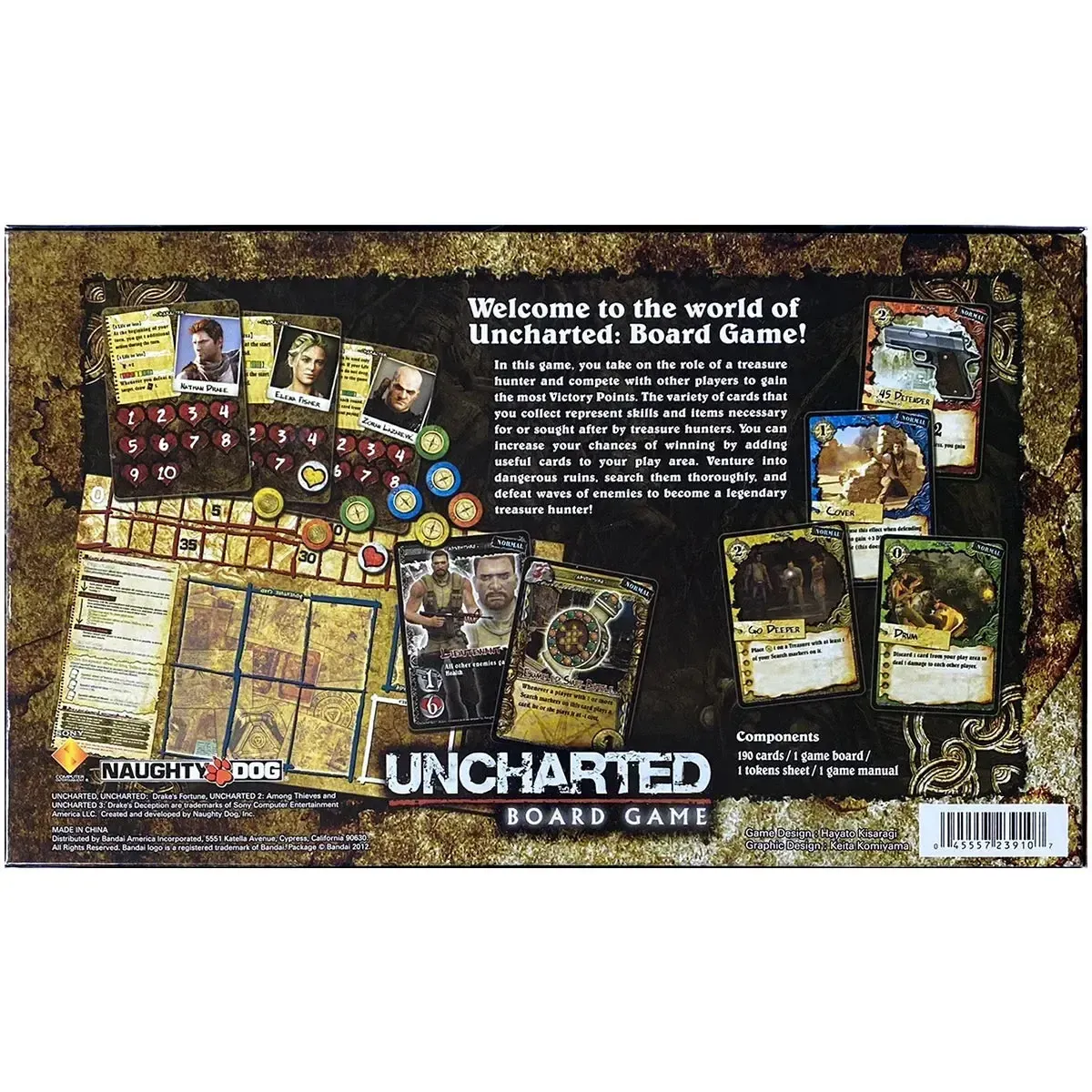 Uncharted: The Board Game - Deck-Building Action/Adventure Board Game for Family and Adults (2-4 Players, Ages 15+) - Bandai - Image 3