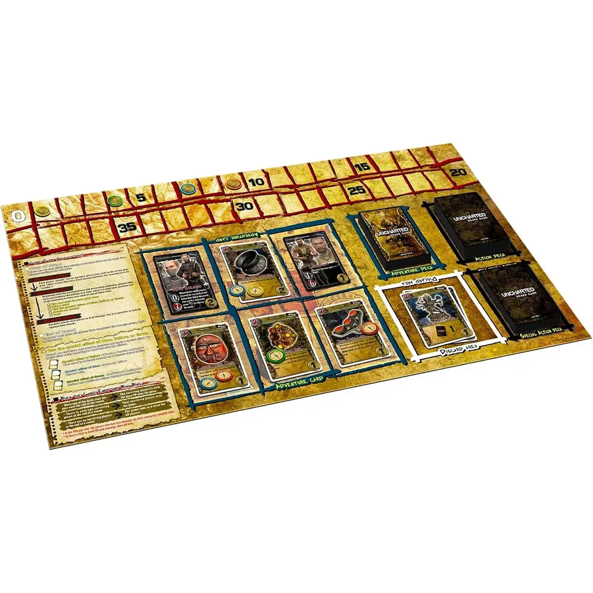 Uncharted: The Board Game - Deck-Building Action/Adventure Board Game for Family and Adults (2-4 Players, Ages 15+) - Bandai - Image 5