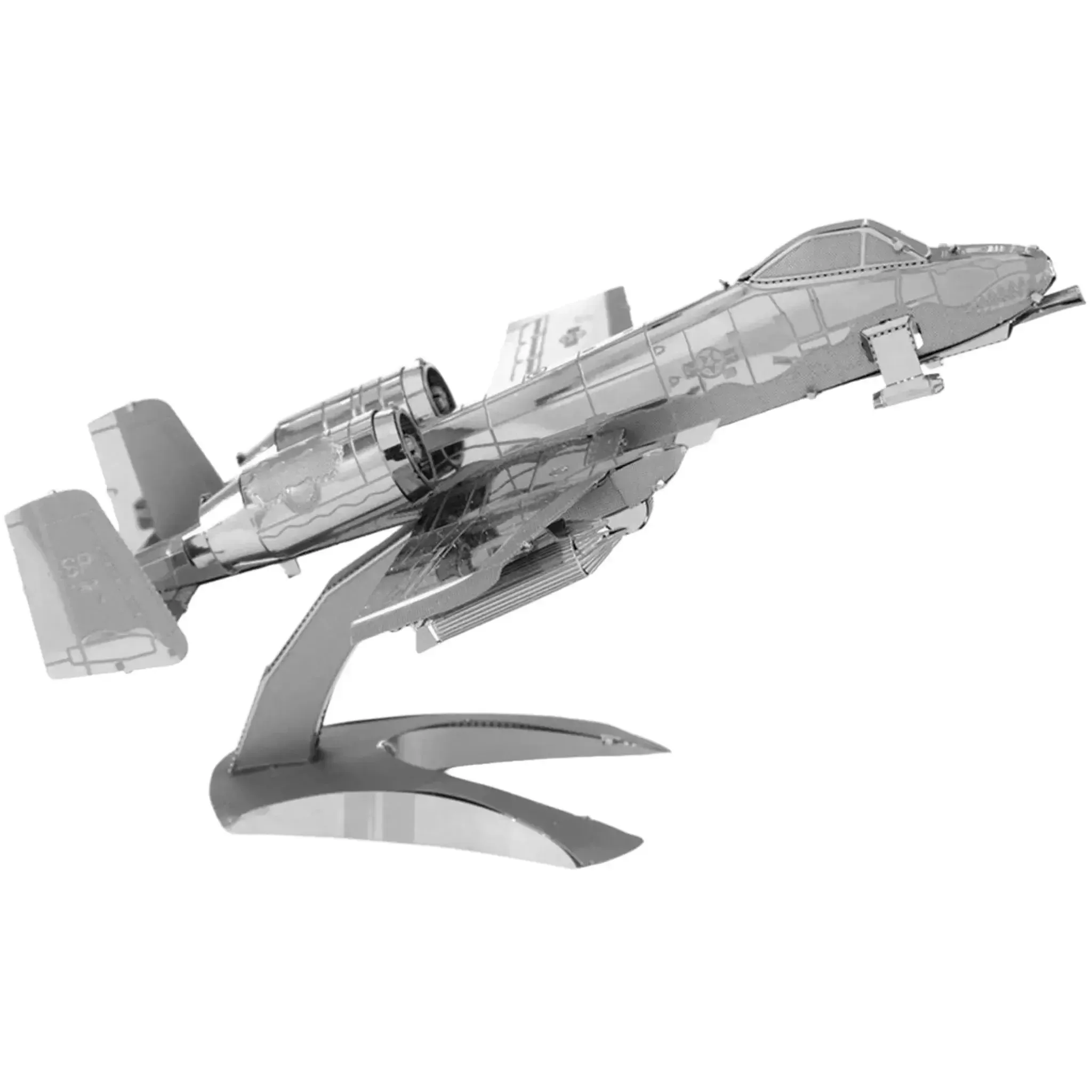 United States Air Force - A-10 Warthog Attack Aircraft Figure Model Kit (Steel, Easy Difficulty) - Fascinations - Metal Earth Series - (2023) - Image 6