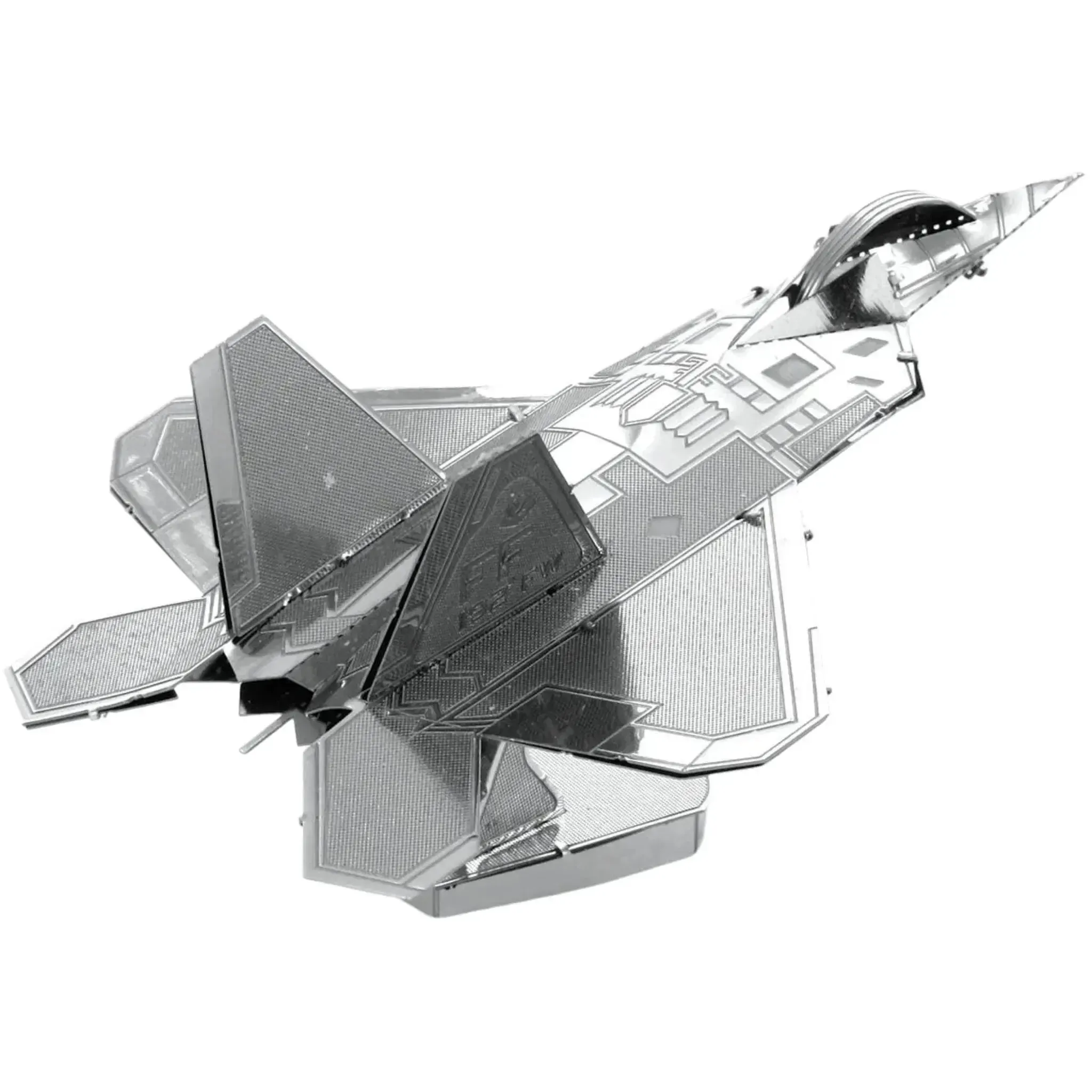 United States Air Force - Lockheed Martin F-22 Raptor Fighter Jet Figure Model Kit (Steel, Easy Difficulty) - Fascinations - Metal Earth Series - (2023) - Image 7