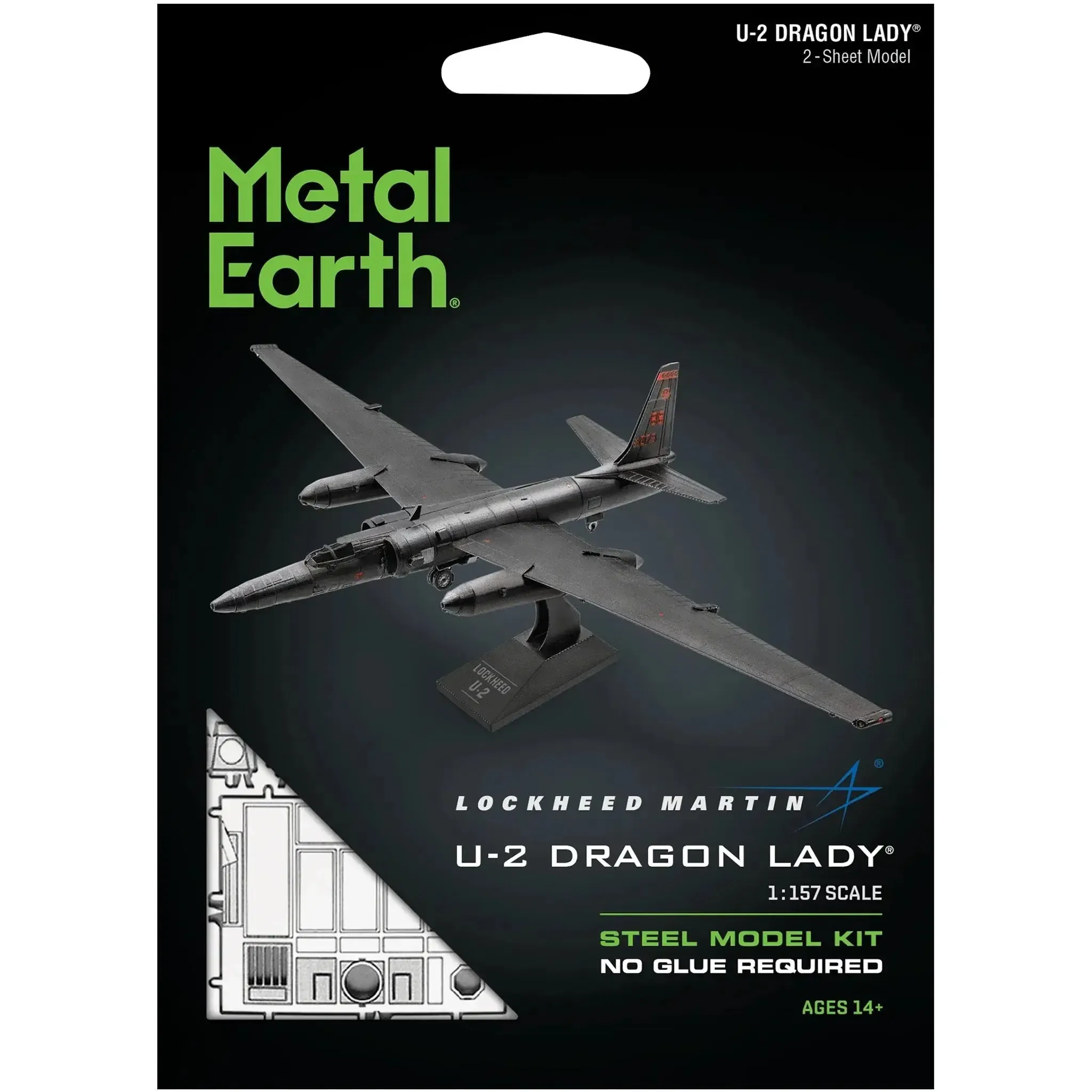 United States Air Force - Lockheed Martin U-2 Dragon Lady Reconnaissance Aircraft Figure Model Kit (1:157 Scale, Steel, Moderate Difficulty) - Fascinations - Metal Earth Series - (2024)