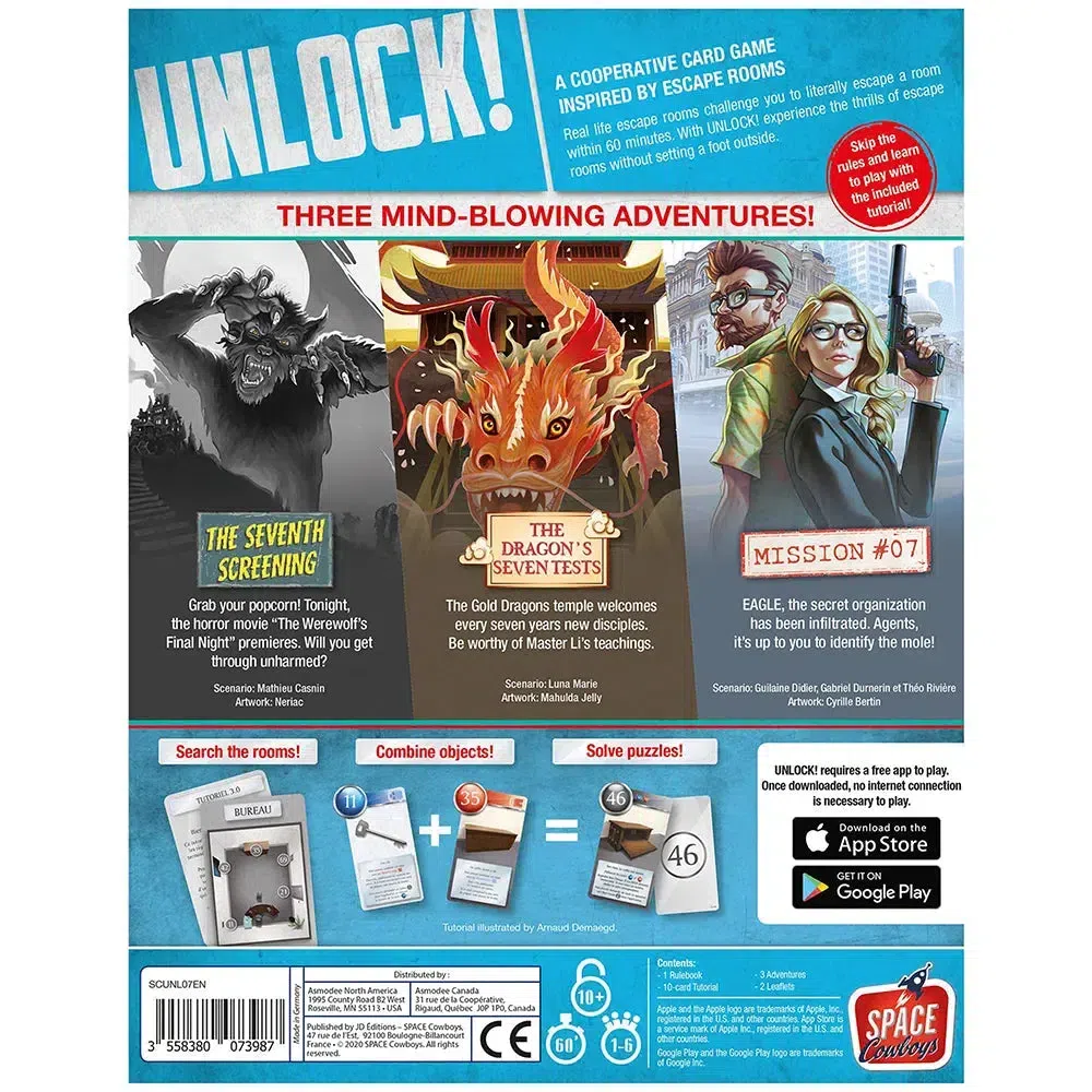 Unlock! Epic Adventures - Cooperative Escape Room Board Game for Family, and Adults (1-6 Players, Ages 10+) - Space Cowboys - Image 3