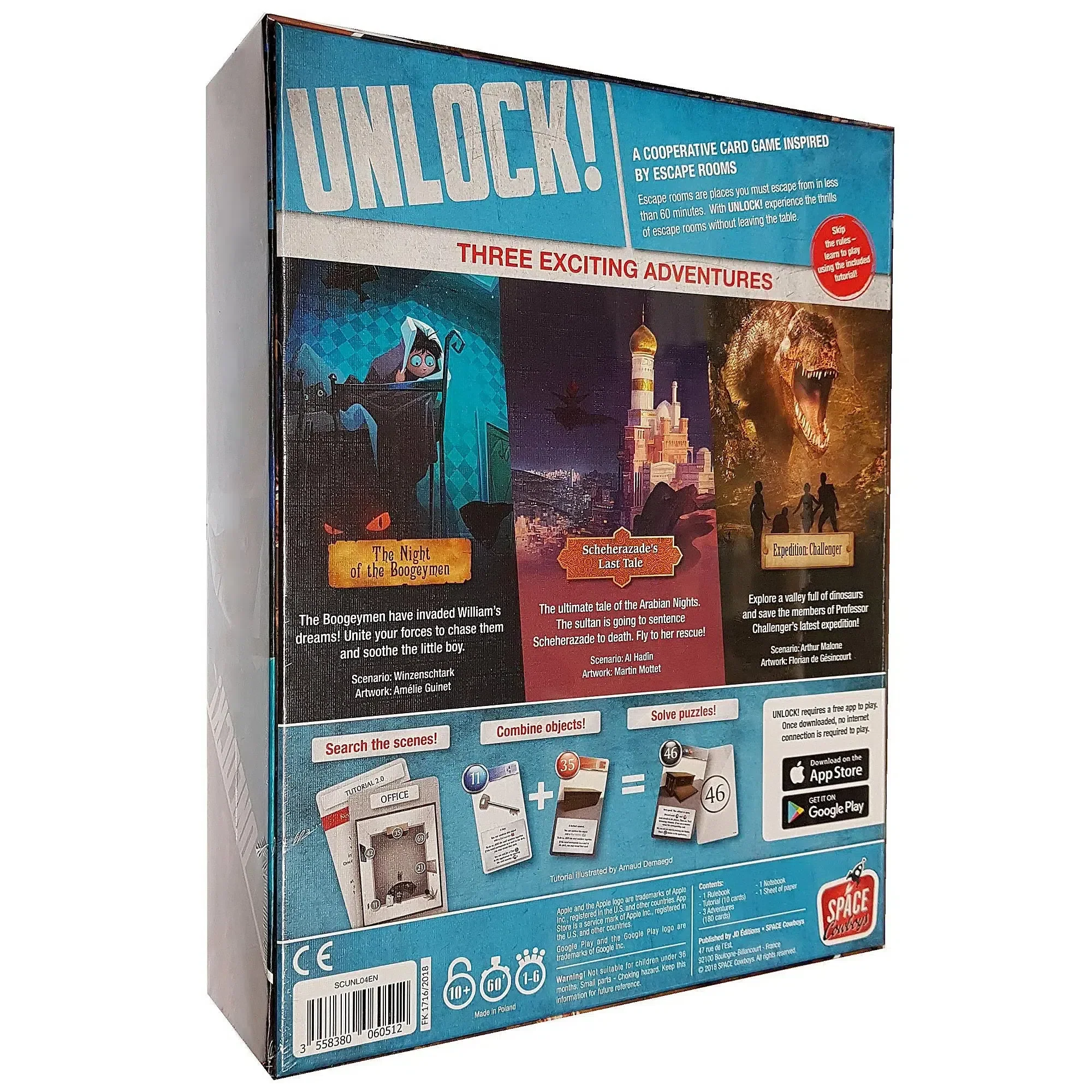 Unlock! Exotic Adventures - Cooperative Escape Room Board Game for Family, and Adults (1-6 Players, Ages 10+) - Space Cowboys - Image 3